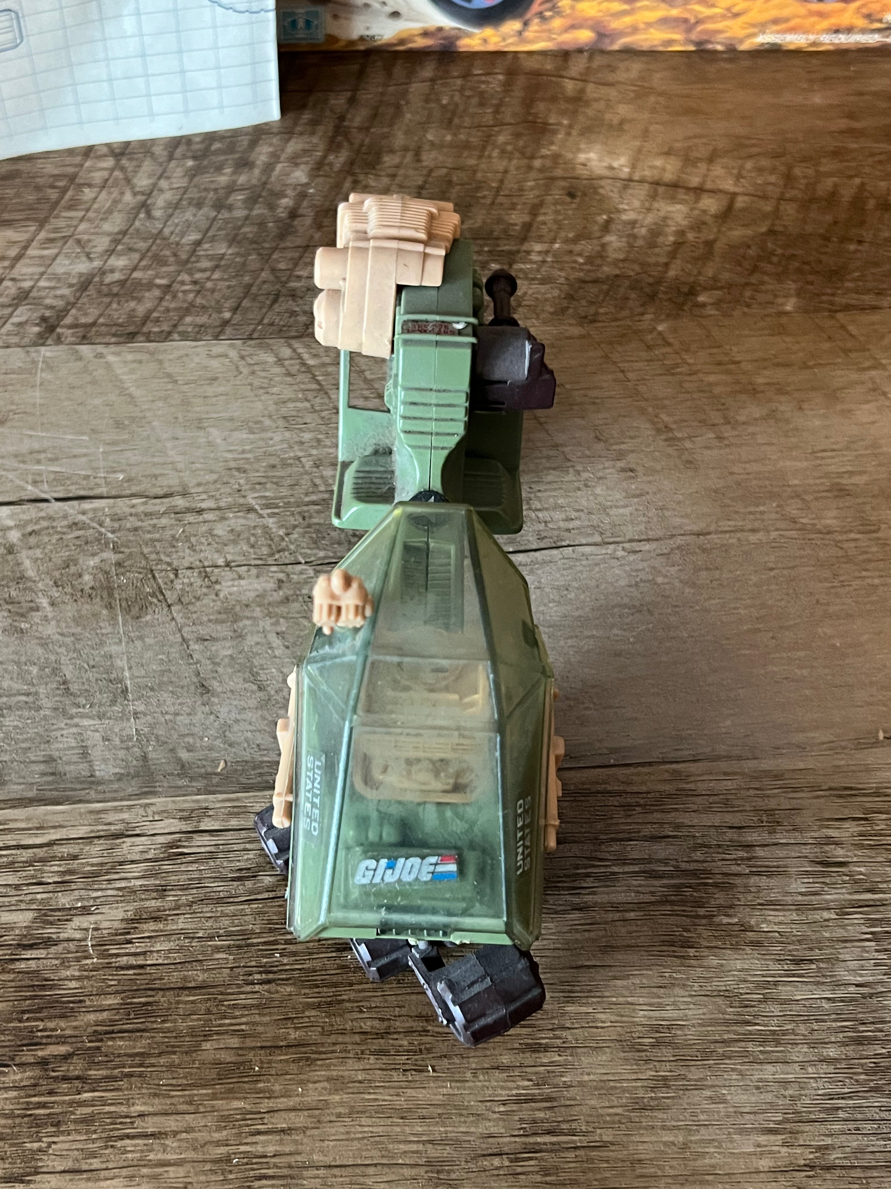 1986 Hasbro GI JOE- LCV : Recon Sled - Original Box & Vehicle and Blueprints