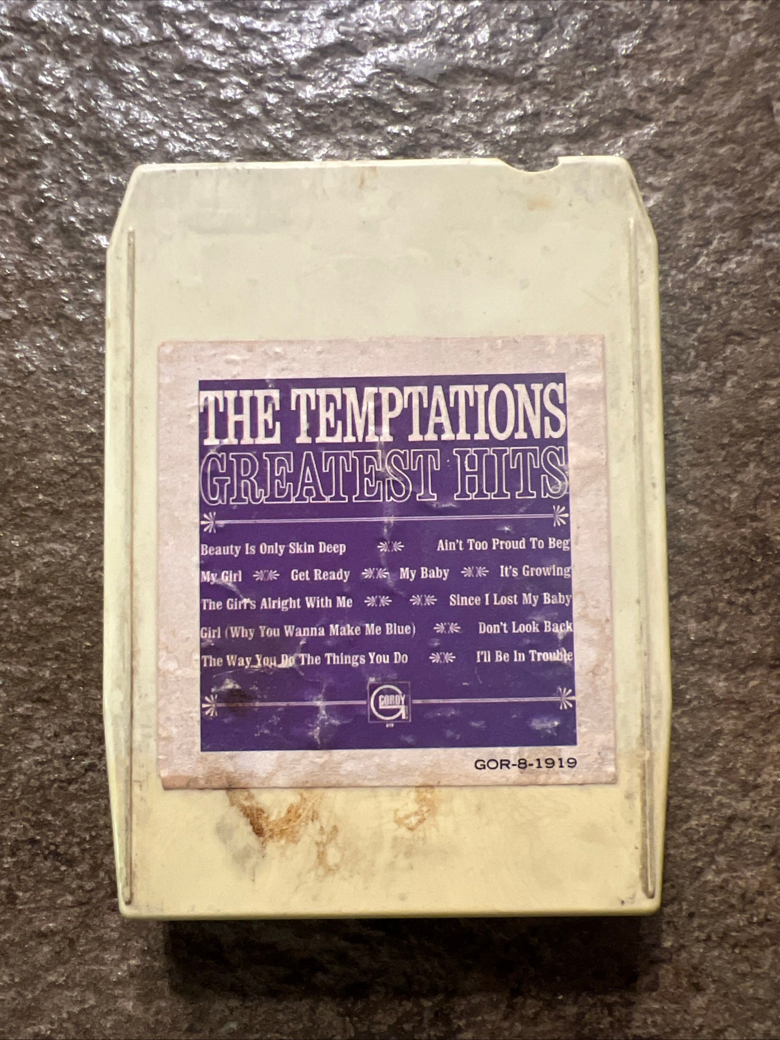 The Temptations Greatest Hits - 1968 Gordy Records - 8 Track Tape