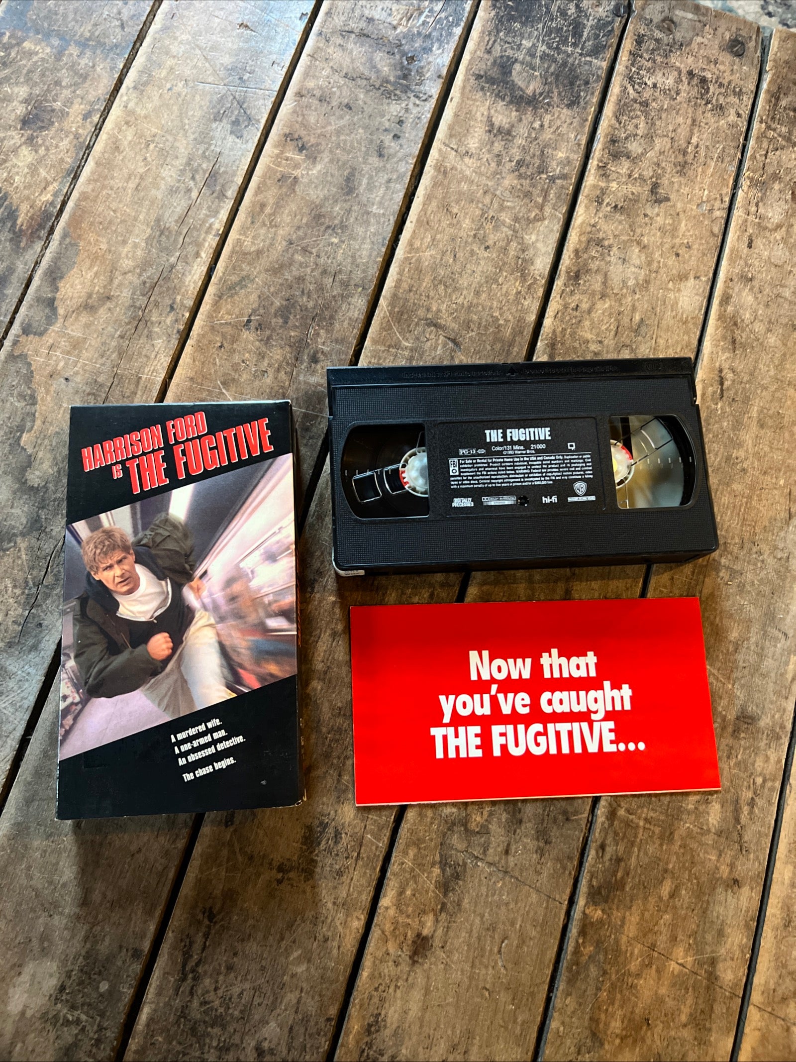 The Fugitive ( VHS 1993 ) Action / Crime [PG-13]