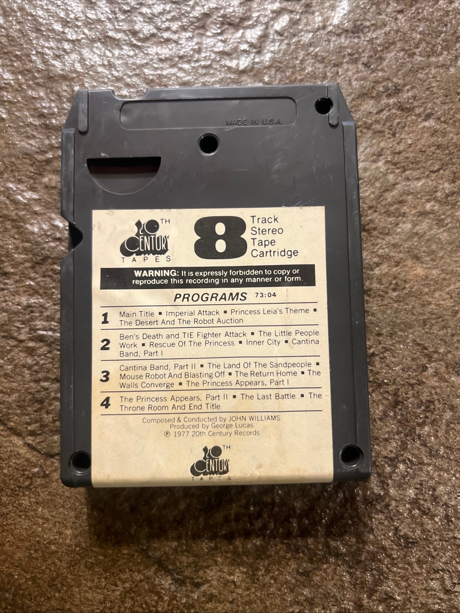 STAR WARS ( London Symphony Orchestra) - 1977 20th Century Tapes - 8 Track Tape