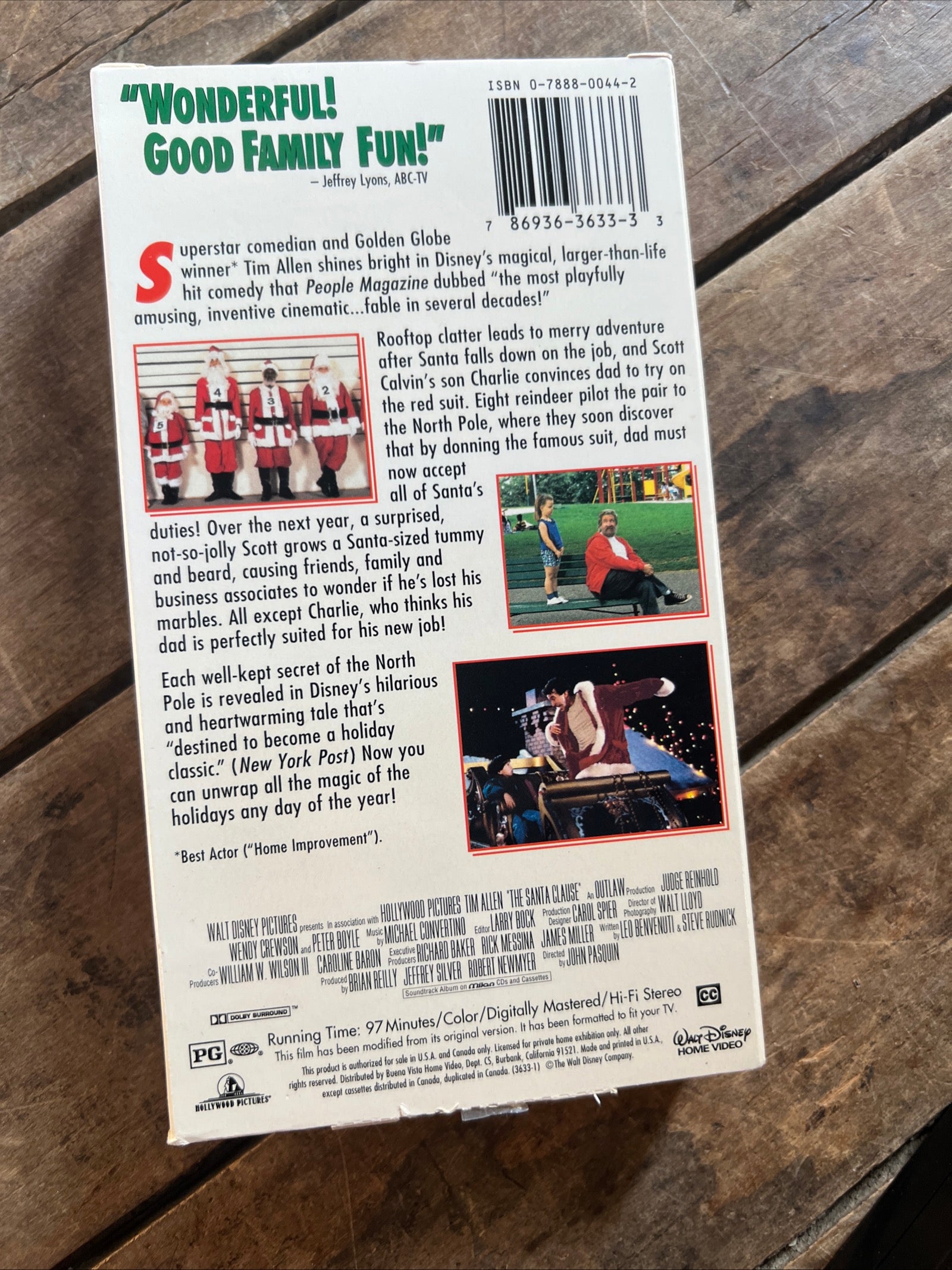 The Santa Clause ( VHS 1994 ) Disney Family / Comedy [PG]