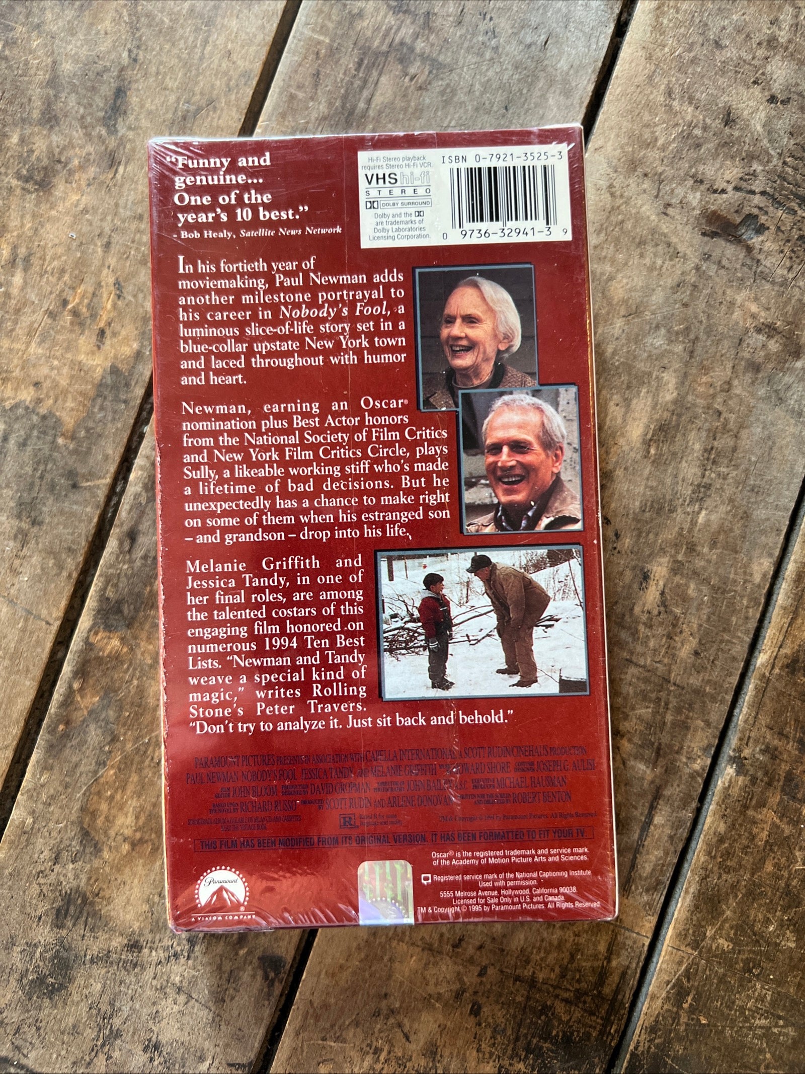 Nobody’s Fool ( VHS 1994 ) Drama / Comedy [R]