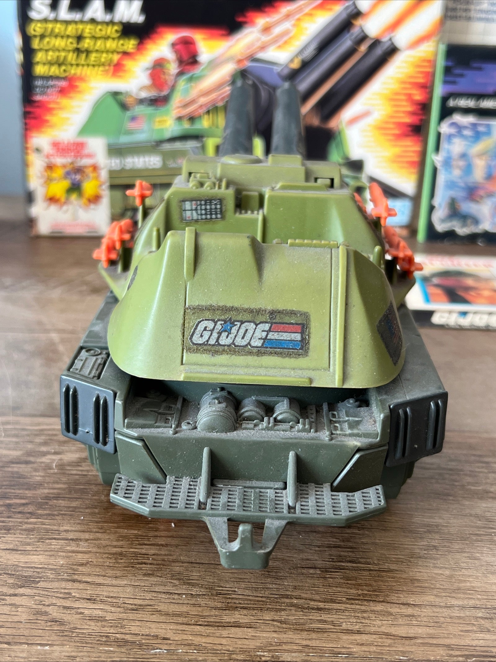 1987 Hasbro GI JOE - S.L.A.M - Original Box & Blueprints