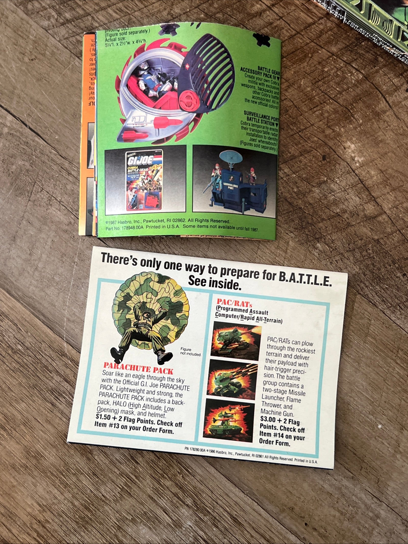 1987 Hasbro GI JOE - S.L.A.M - Original Box & Blueprints