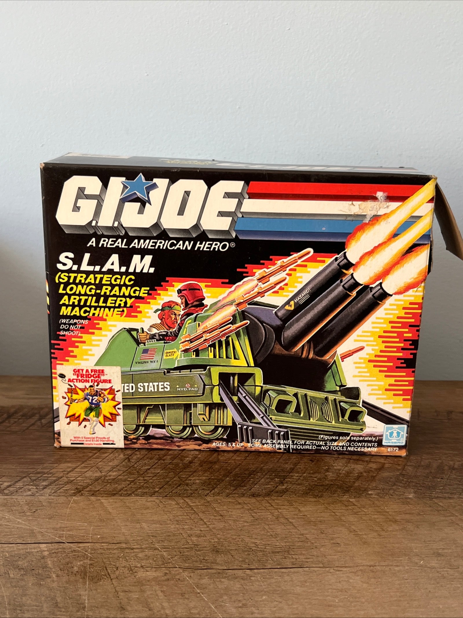 1987 Hasbro GI JOE - S.L.A.M - Original Box & Blueprints