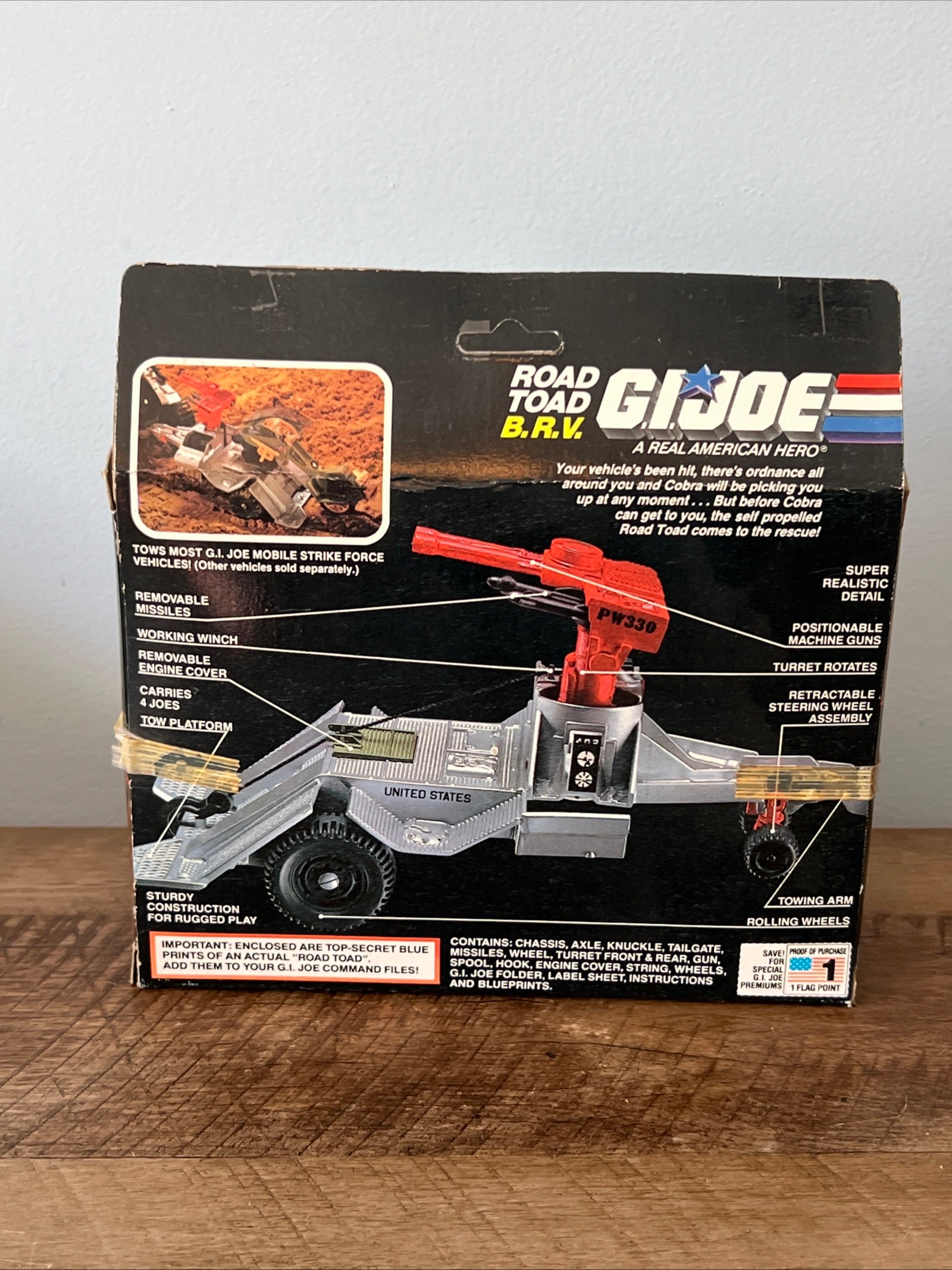 1987 Hasbro GI JOE - Road Toad B.R.V. - Original Box