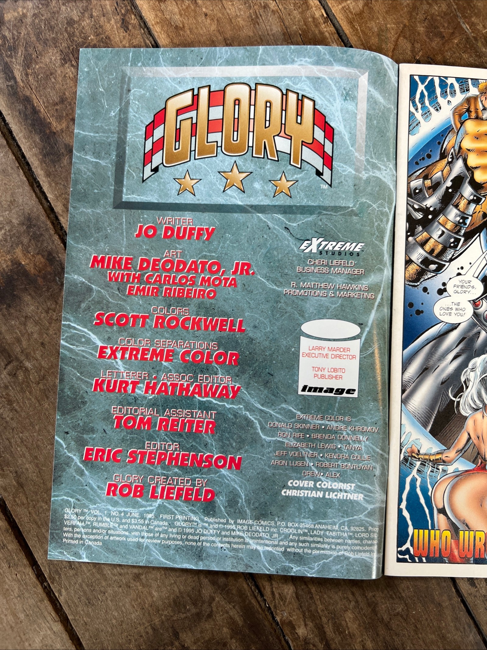 Glory #4 ( 1995 ) Image Comics - Chapter 4: Who Wrote The Book Of Love?