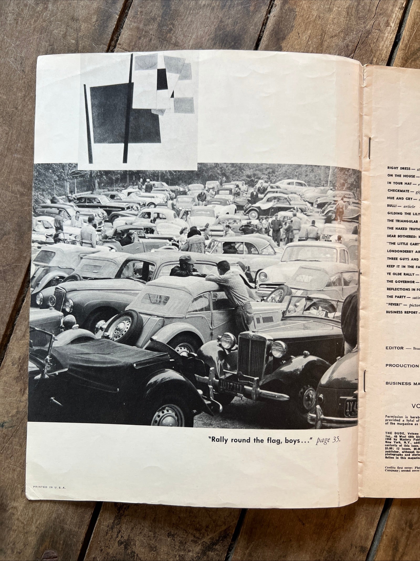 Vintage The DUDE Magazine January 1959