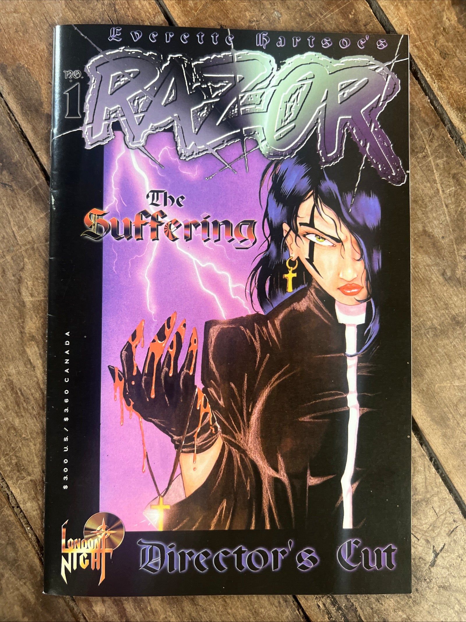 Razor: The Suffering #1 Director's Cut - London Night Studios ( 1994 )