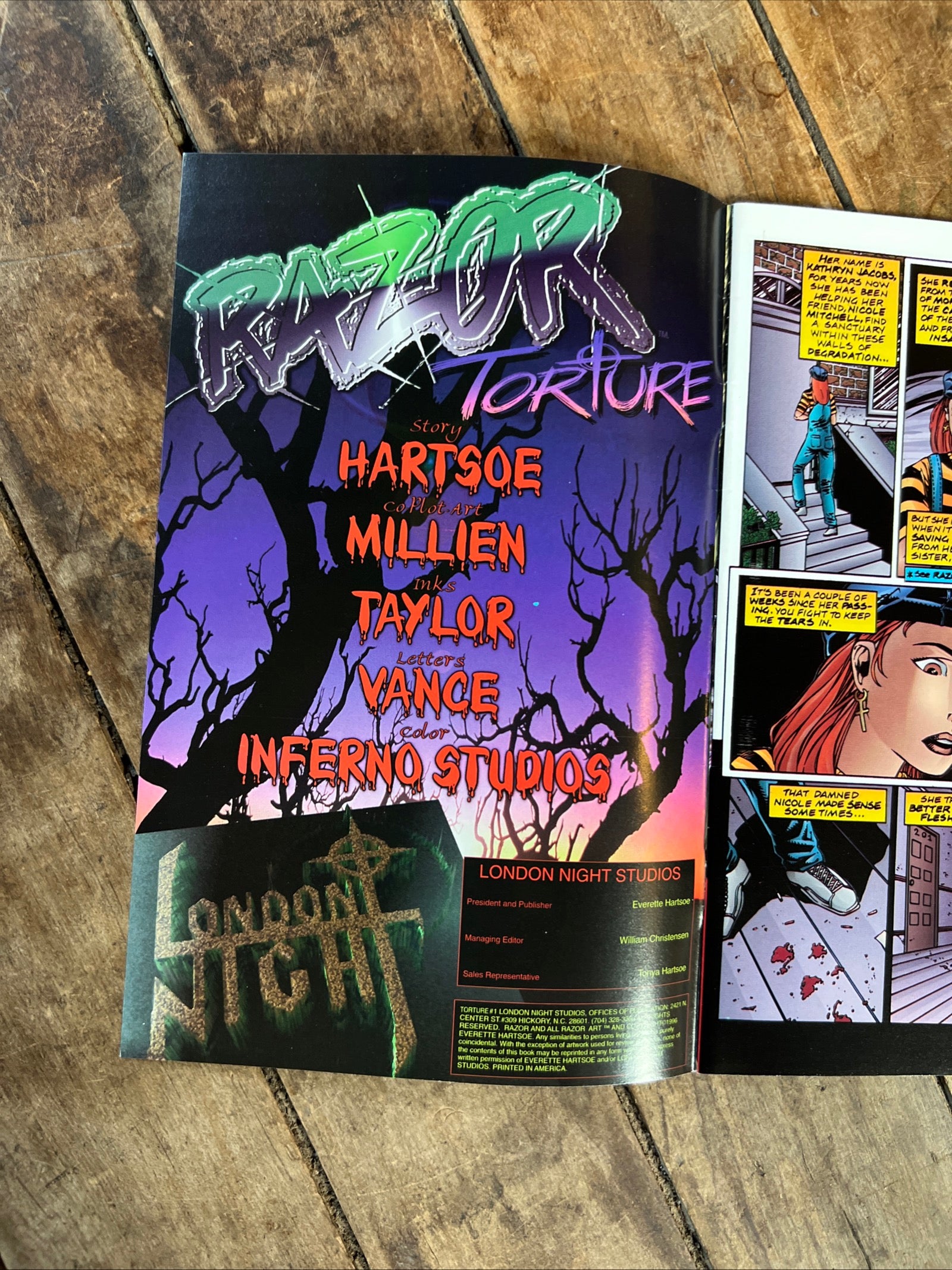 Razor: Torture #1 ( 1996 ) London Night Studios
