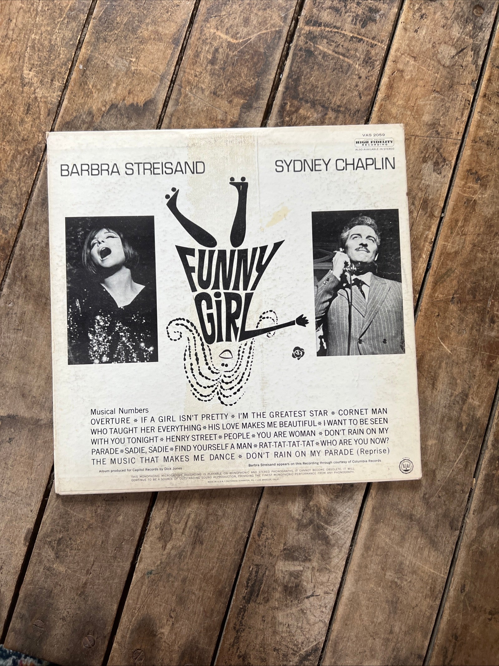 Funny Girl - Barbra Streisand - Original Broadway Musical - 1964 Capitol Records