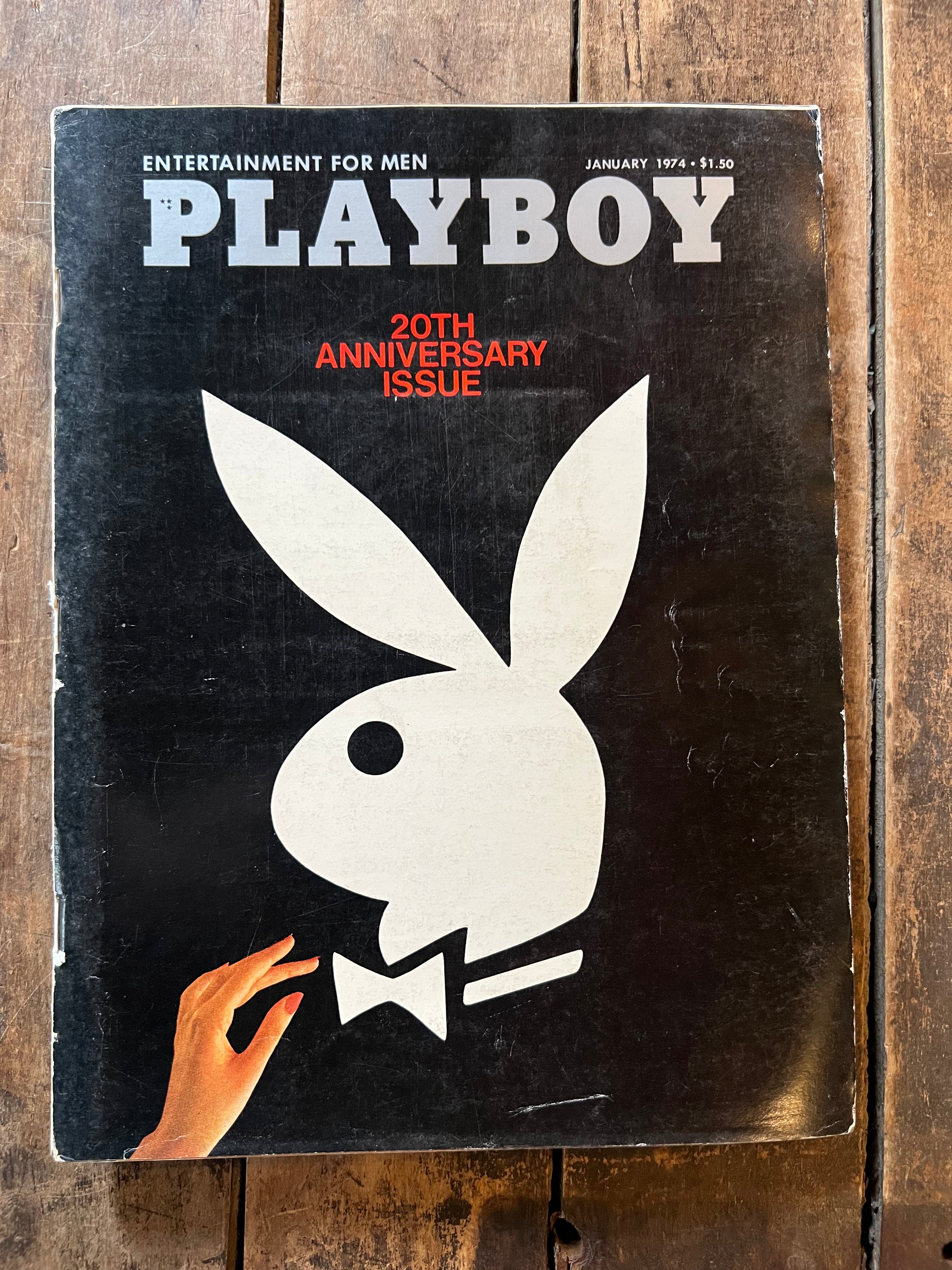 Playboy Magazine January 1974 Anniversary Issue - Centerfold Model Nancy Cameron