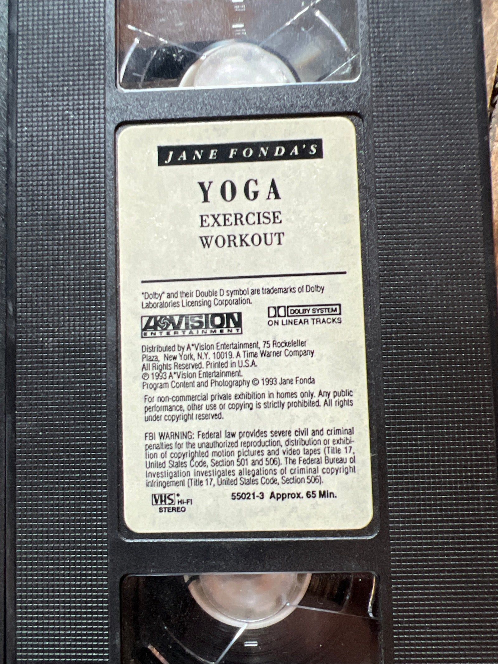 Jane Fonda’s YOGA EXERCISE Workout ( VHS 1993 )
