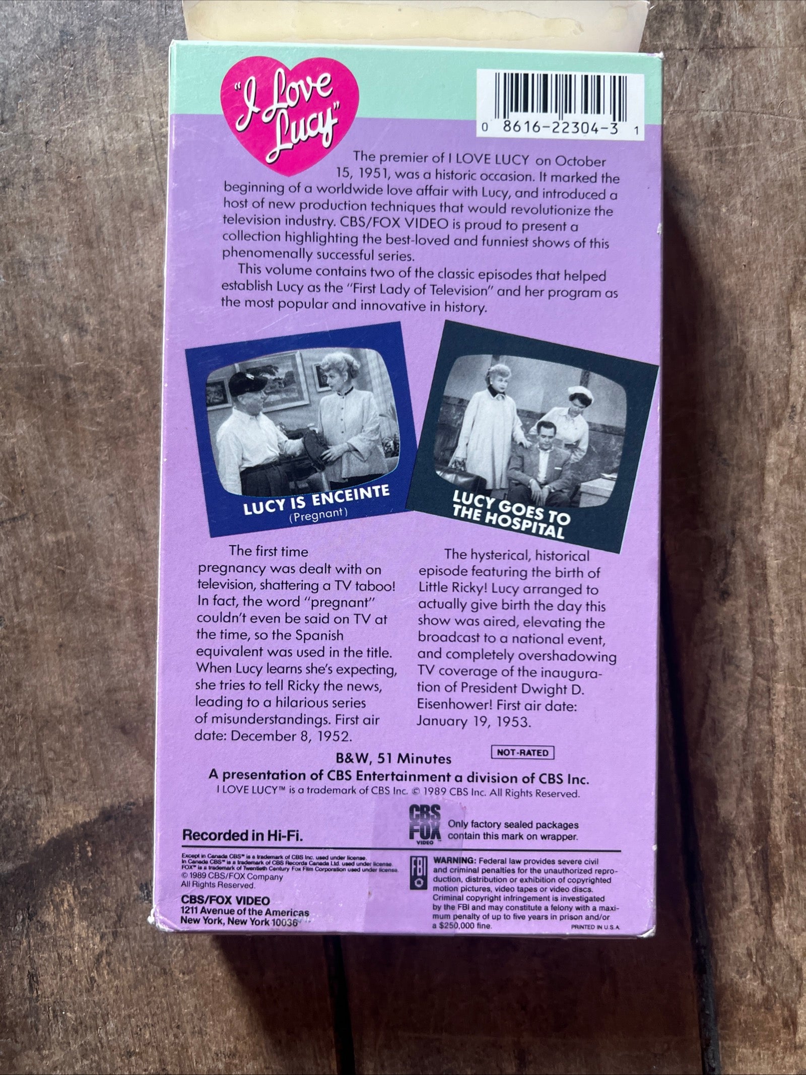 The I Love Lucy Collection ( VHS 1989 )