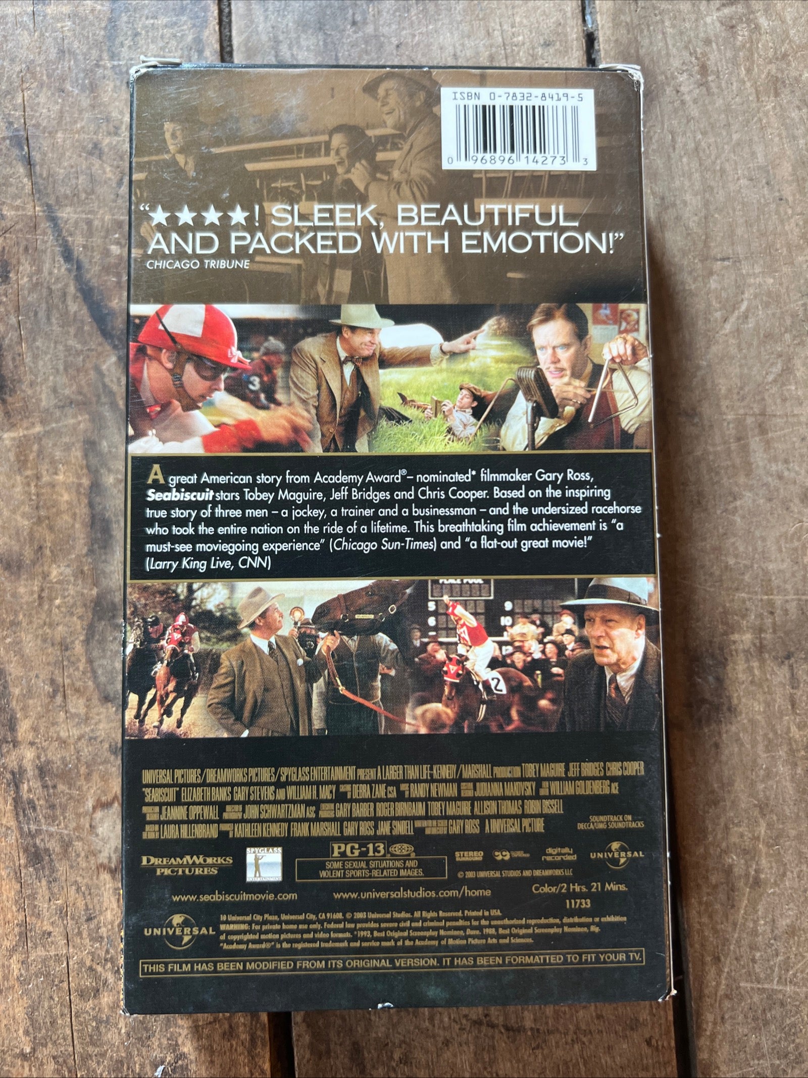 Seabiscuit ( VHS 2003 ) Sports / Documentary [PG-13]