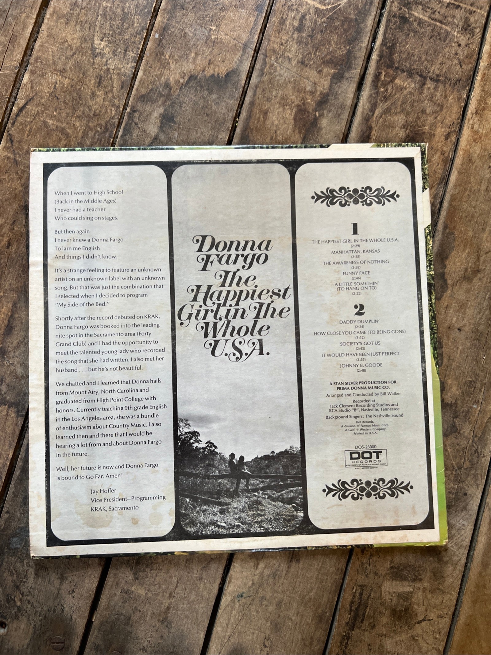 Donna Fargo - The Happiest Girl In The Whole USA - 1972 DOT Records