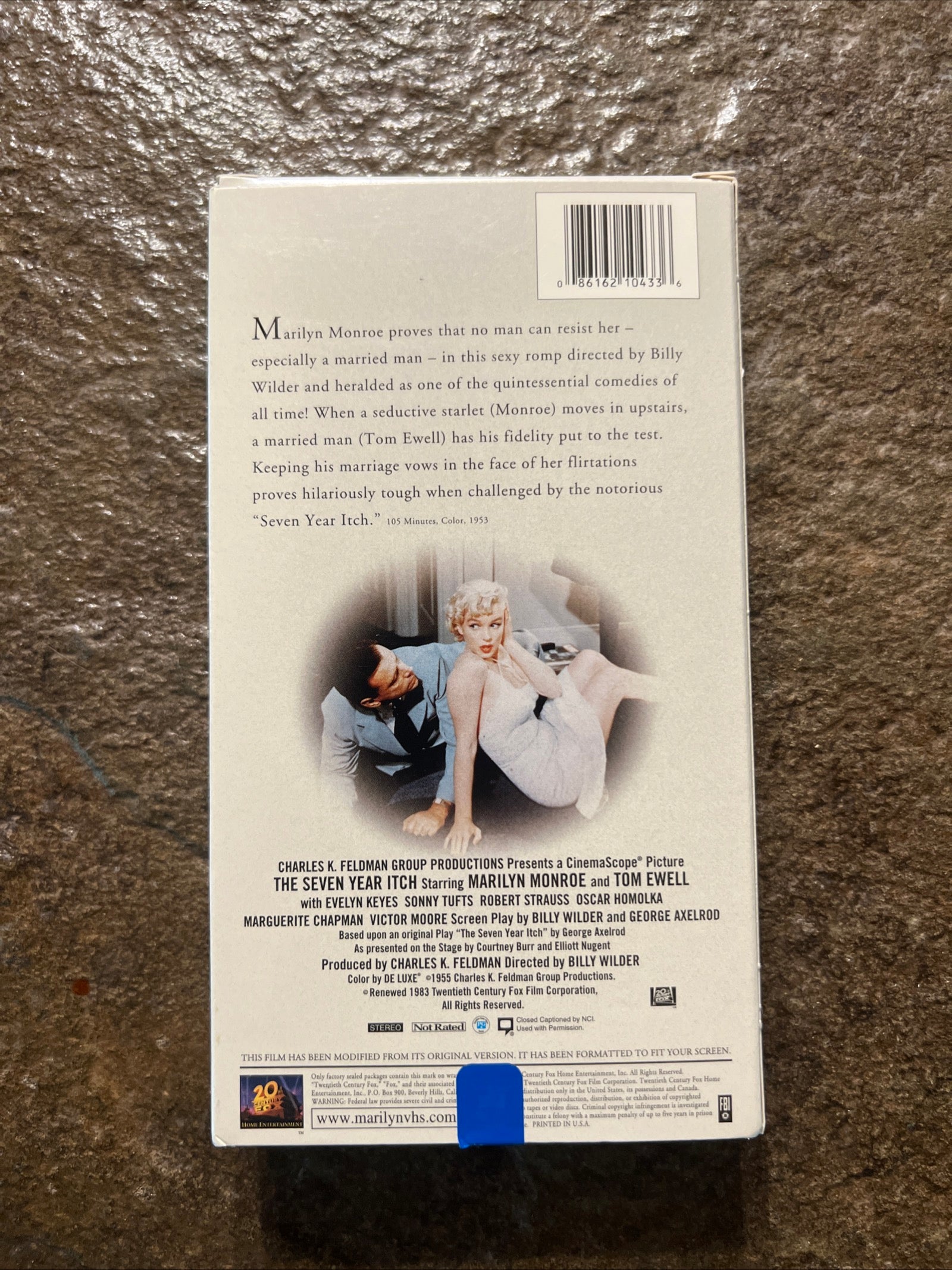 The Seven Year Itch ( VHS 1955 ) Crime / Romance [NR] Starring Marilyn Monroe