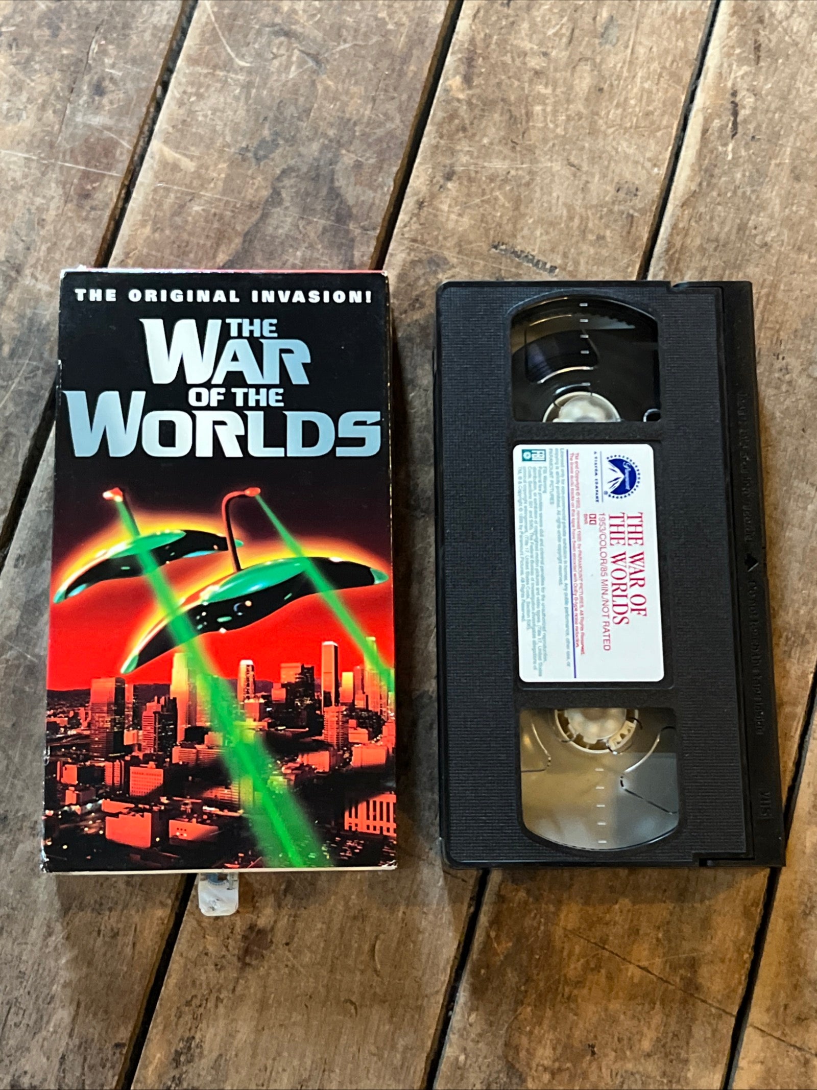 The War Of The Worlds ( VHS 1953 ) SCI-Fi / Thriller [G] Starring Gene Barry