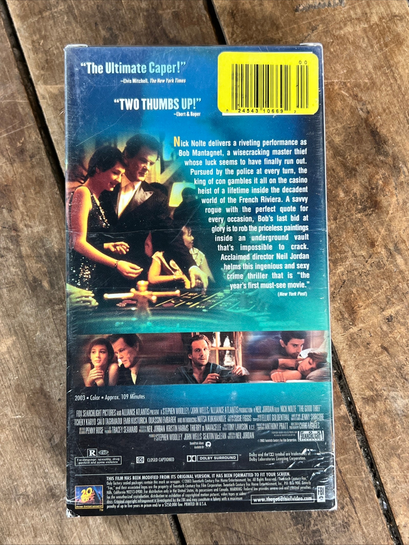 The Good Thief ( VHS 2002 ) Crime / Thriller [R]