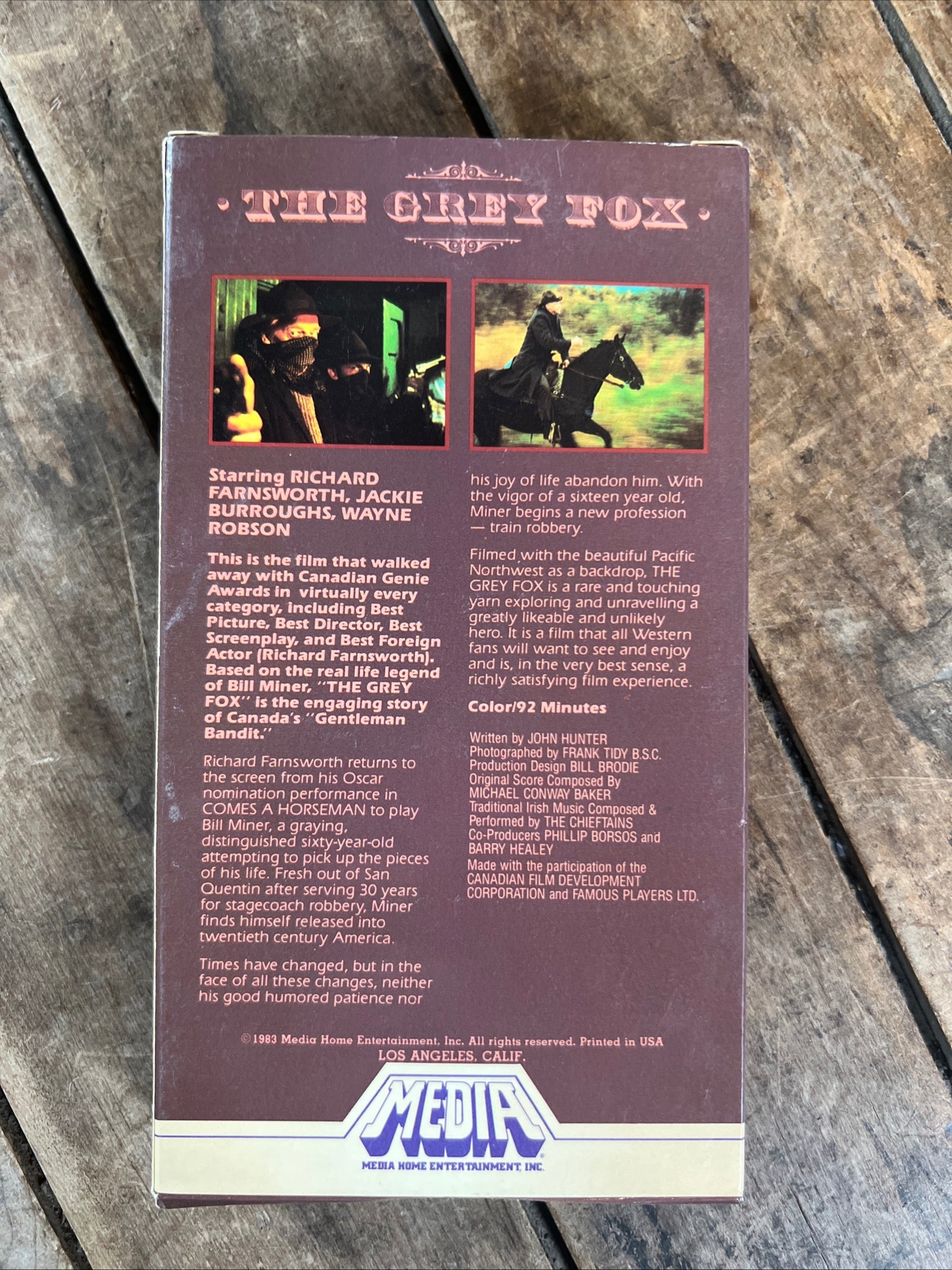 The Grey Fox ( VHS 1982 ) Western / Adventure [PG]