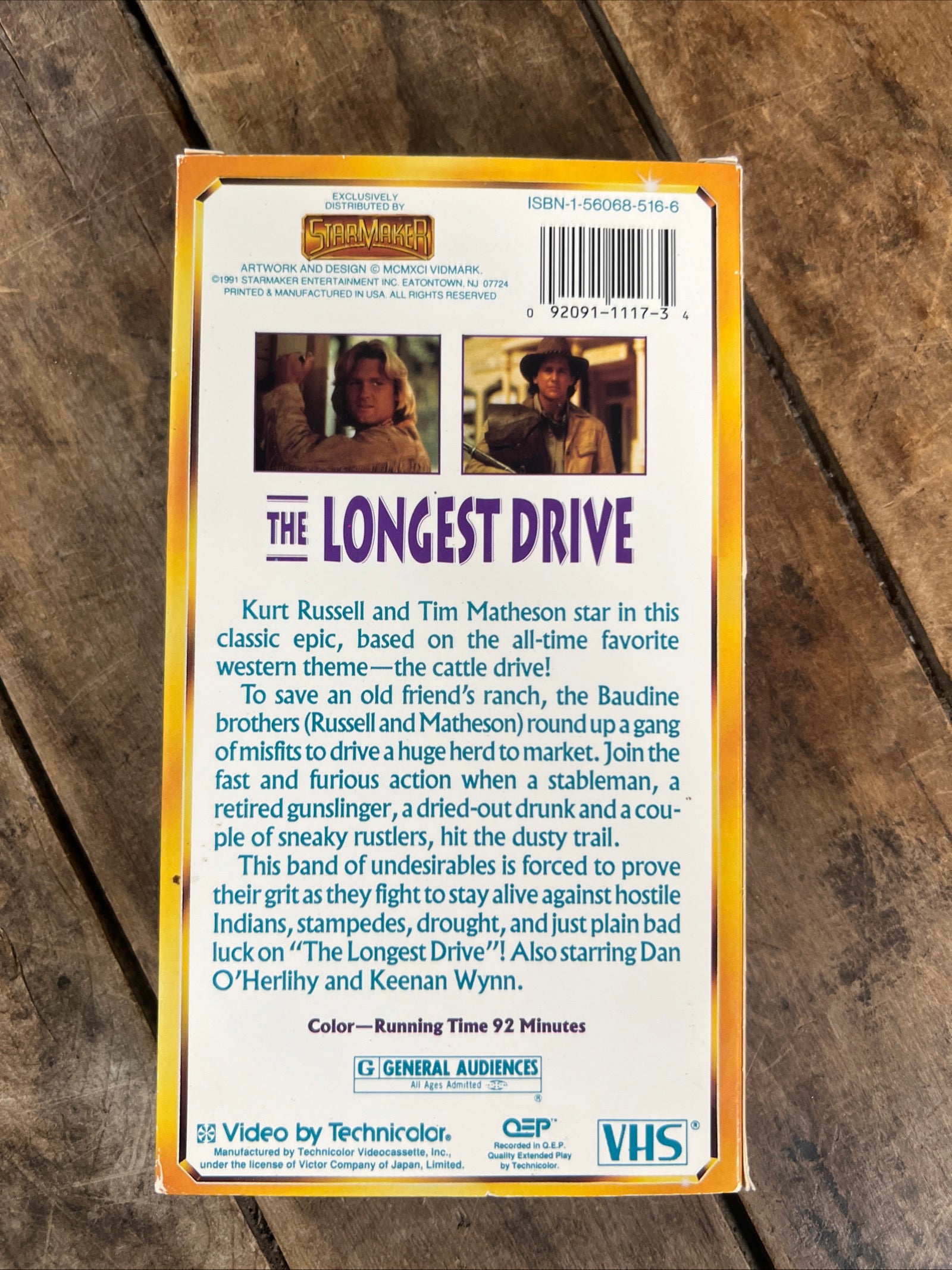 The Longest Drive ( VHS 1976 ) Western / Adventure [PG]