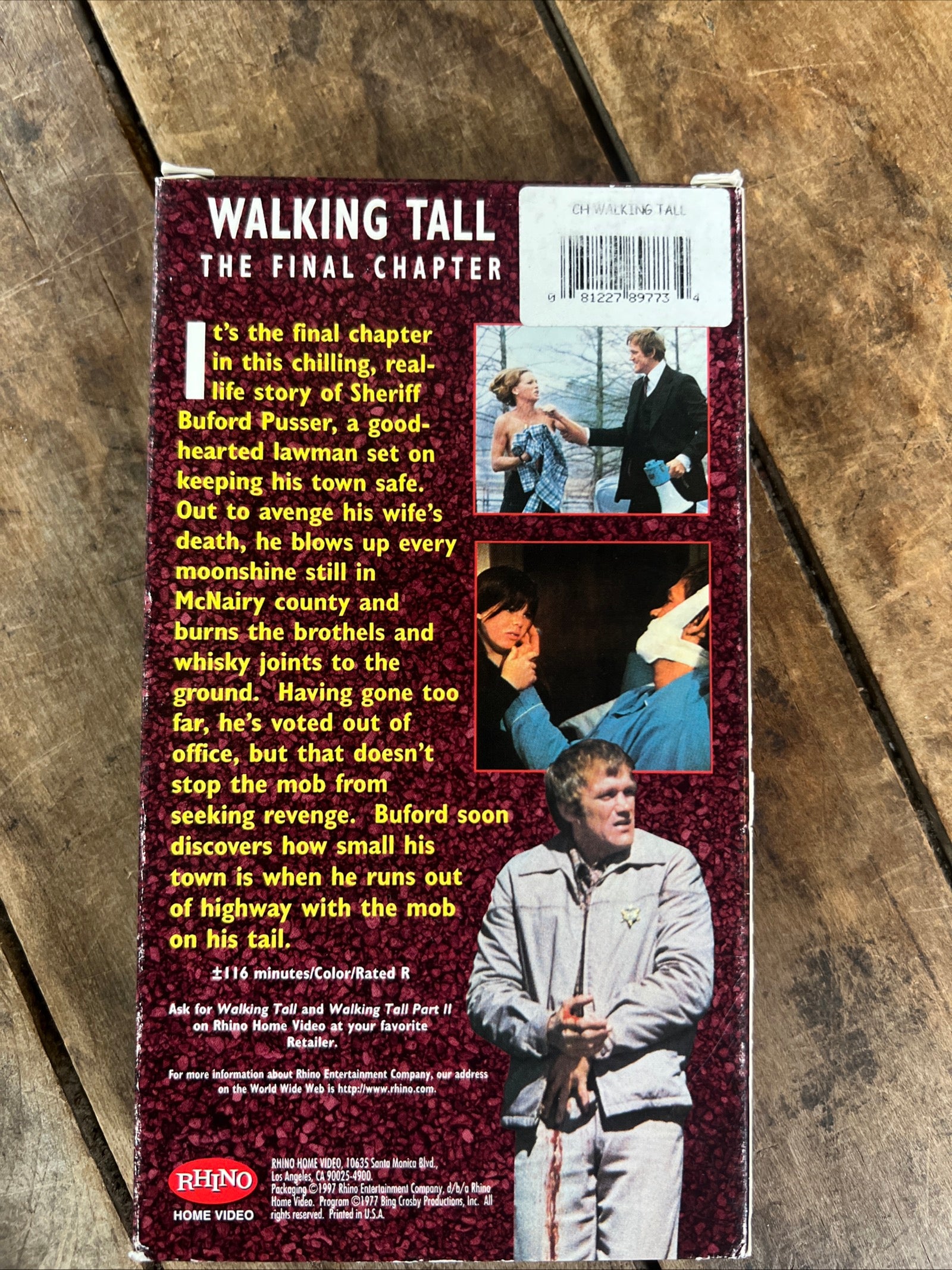 Walking Tall : The Final Chapter ( VHS 1976 ) Action / Thriller [R]