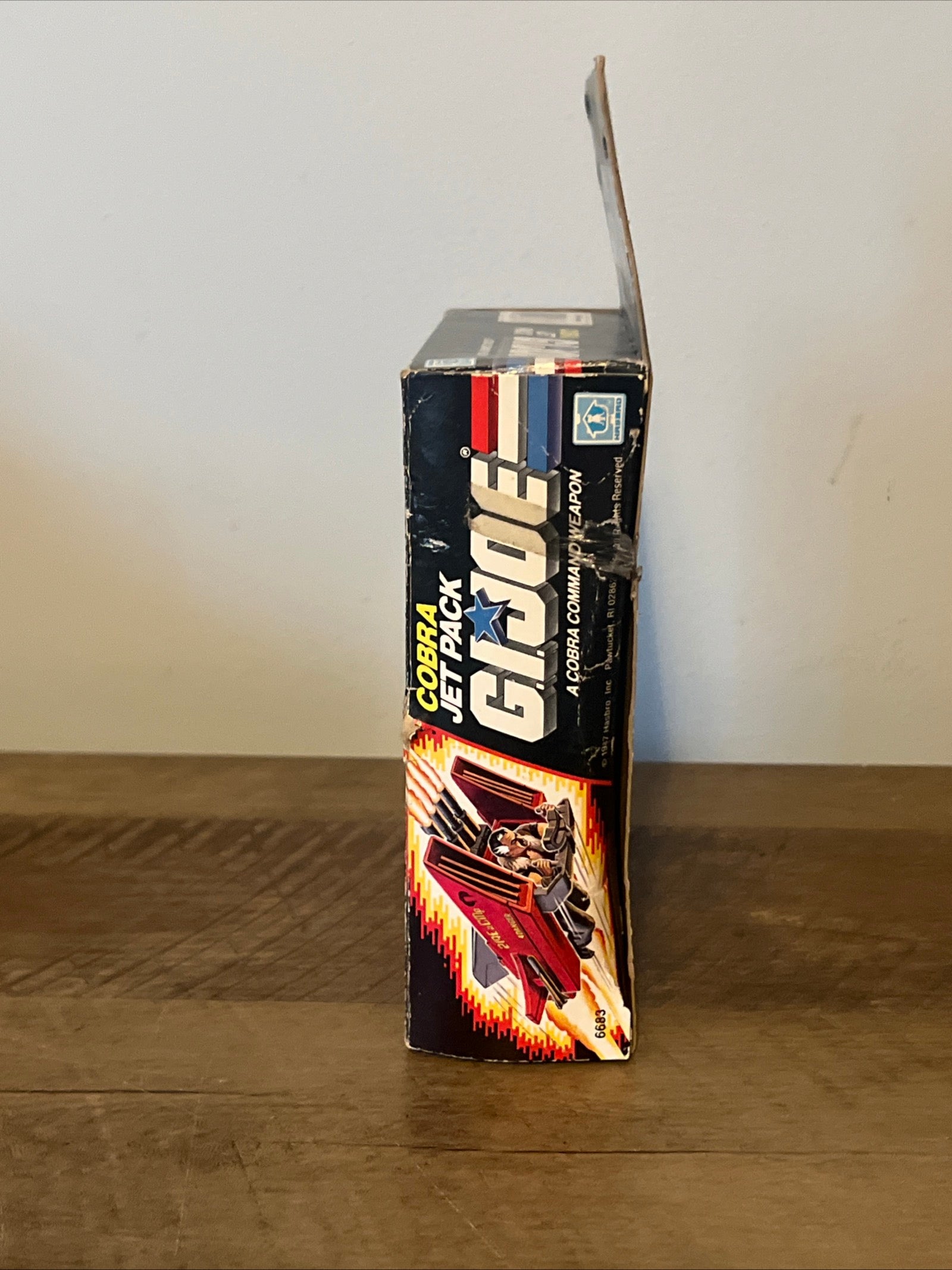 1987 Hasbro GI JOE- Cobra Jet Pack & Crystal Ball Action Figure - Original Box & Blueprints
