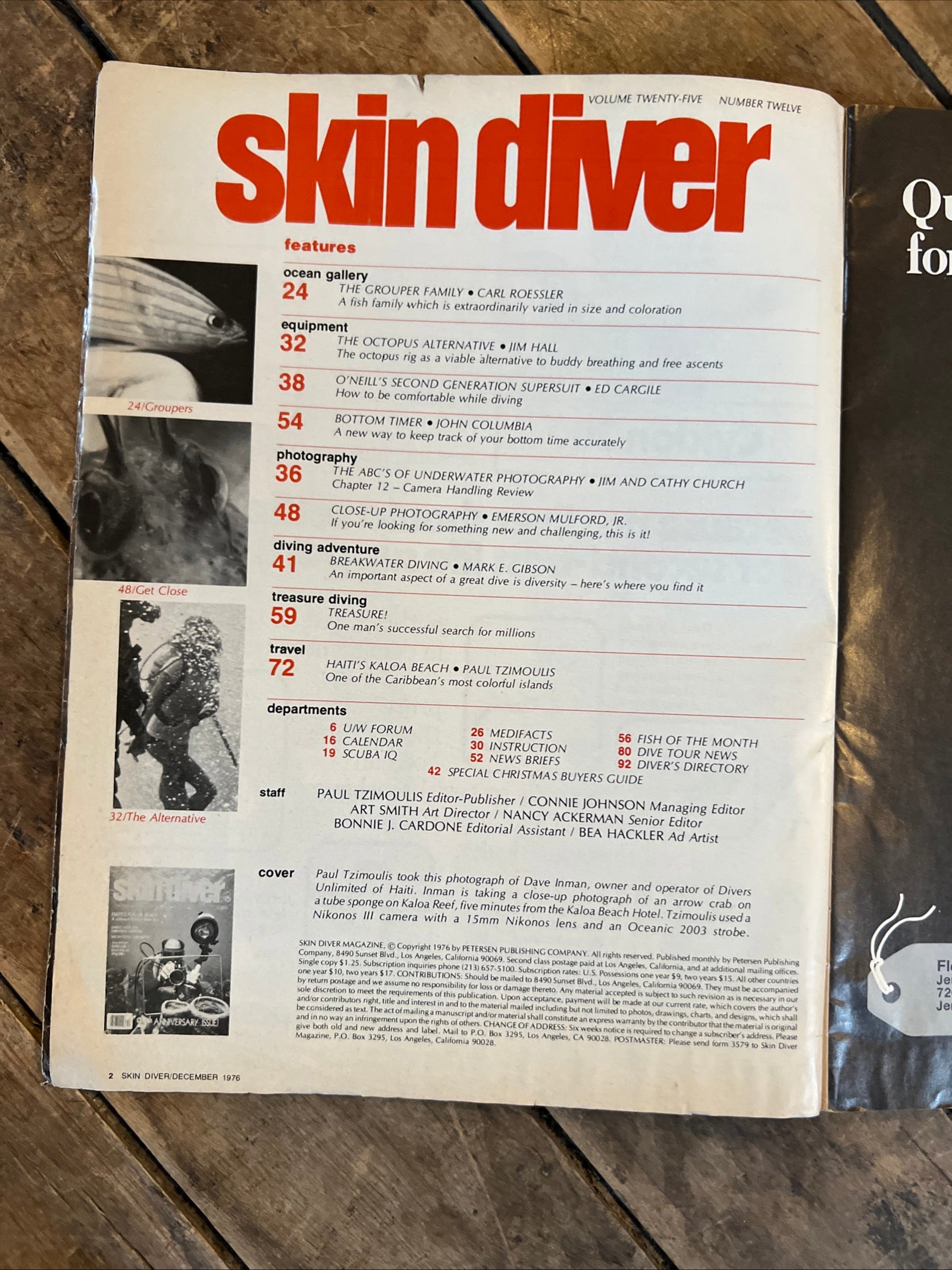 Skin Diver Magazine - December 1976 - The Foremost Authority in its Field