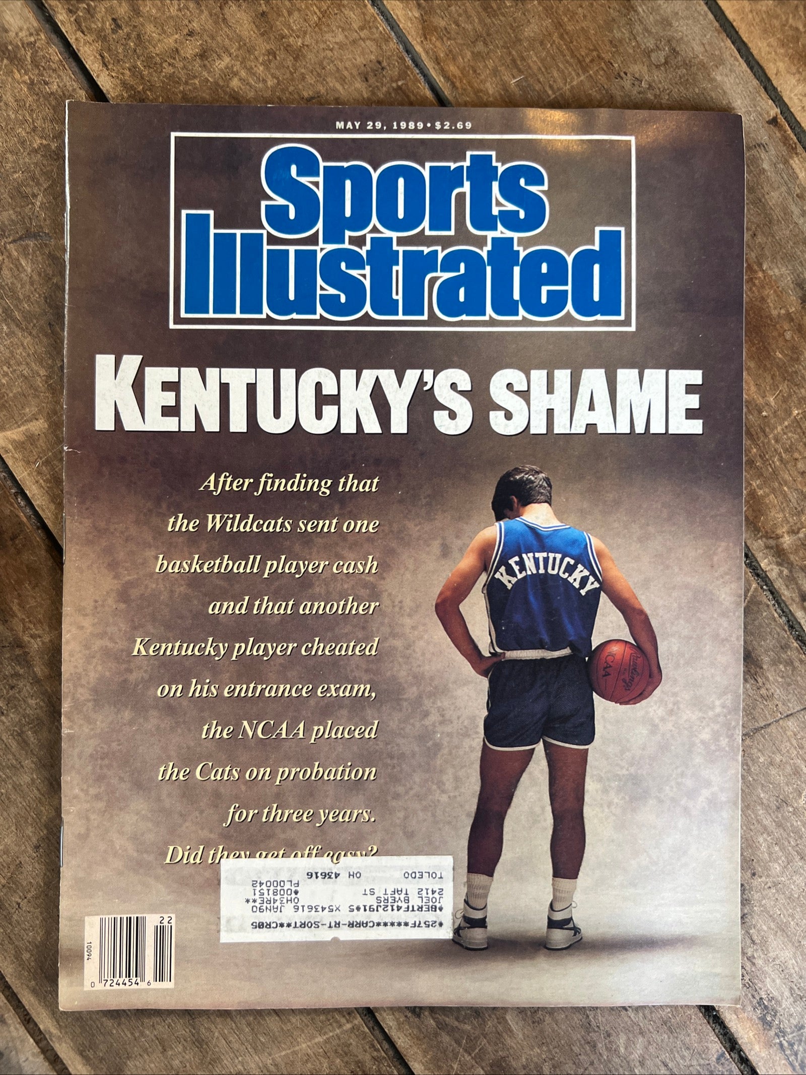 Sports Illustrated Magazine - May 29, 1989 ( Volume 70, No. 23) - College Basketball Kentucky Wildcats