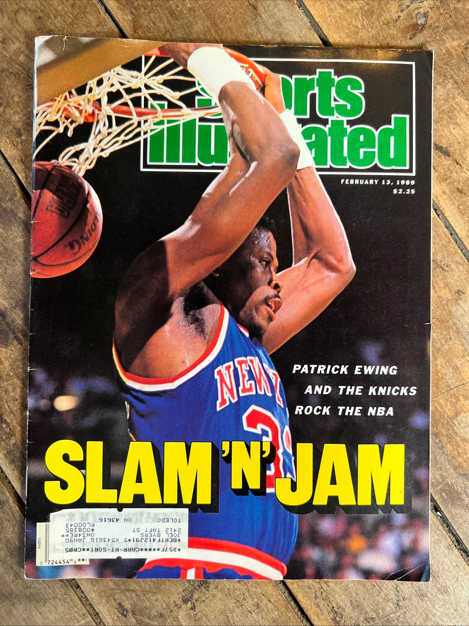 Sports Illustrated Magazine - February 13, 1989 ( Volume 70, No. 7 ) - NBA NY Knicks Patrick Ewing