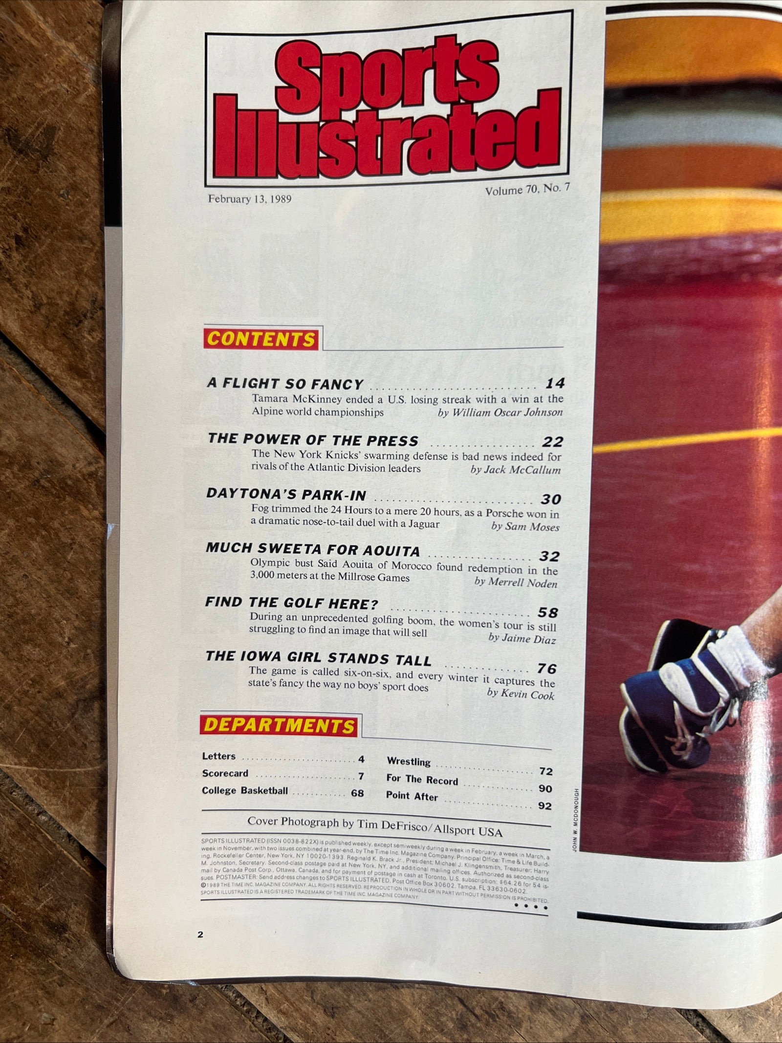 Sports Illustrated Magazine - February 13, 1989 ( Volume 70, No. 7 ) - NBA NY Knicks Patrick Ewing