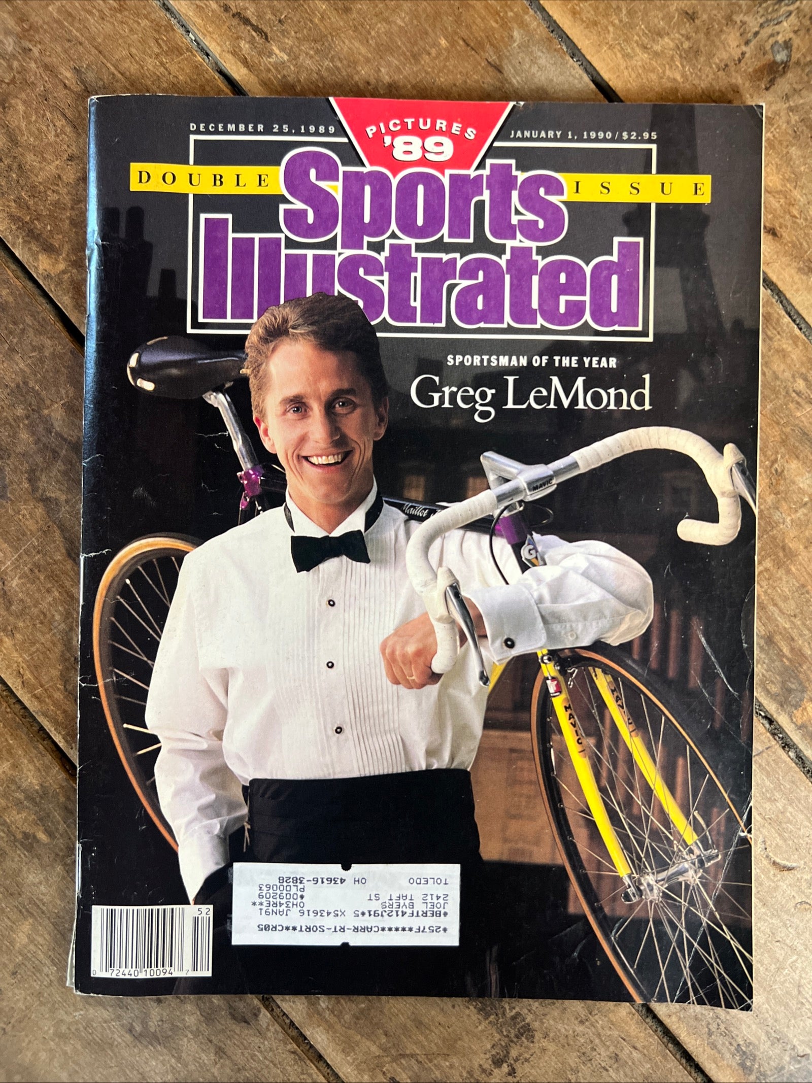 Sports Illustrated Magazine - December 1989 / January 1990 DOUBLE ISSUE - Sportsman Of The Year Greg LeMond