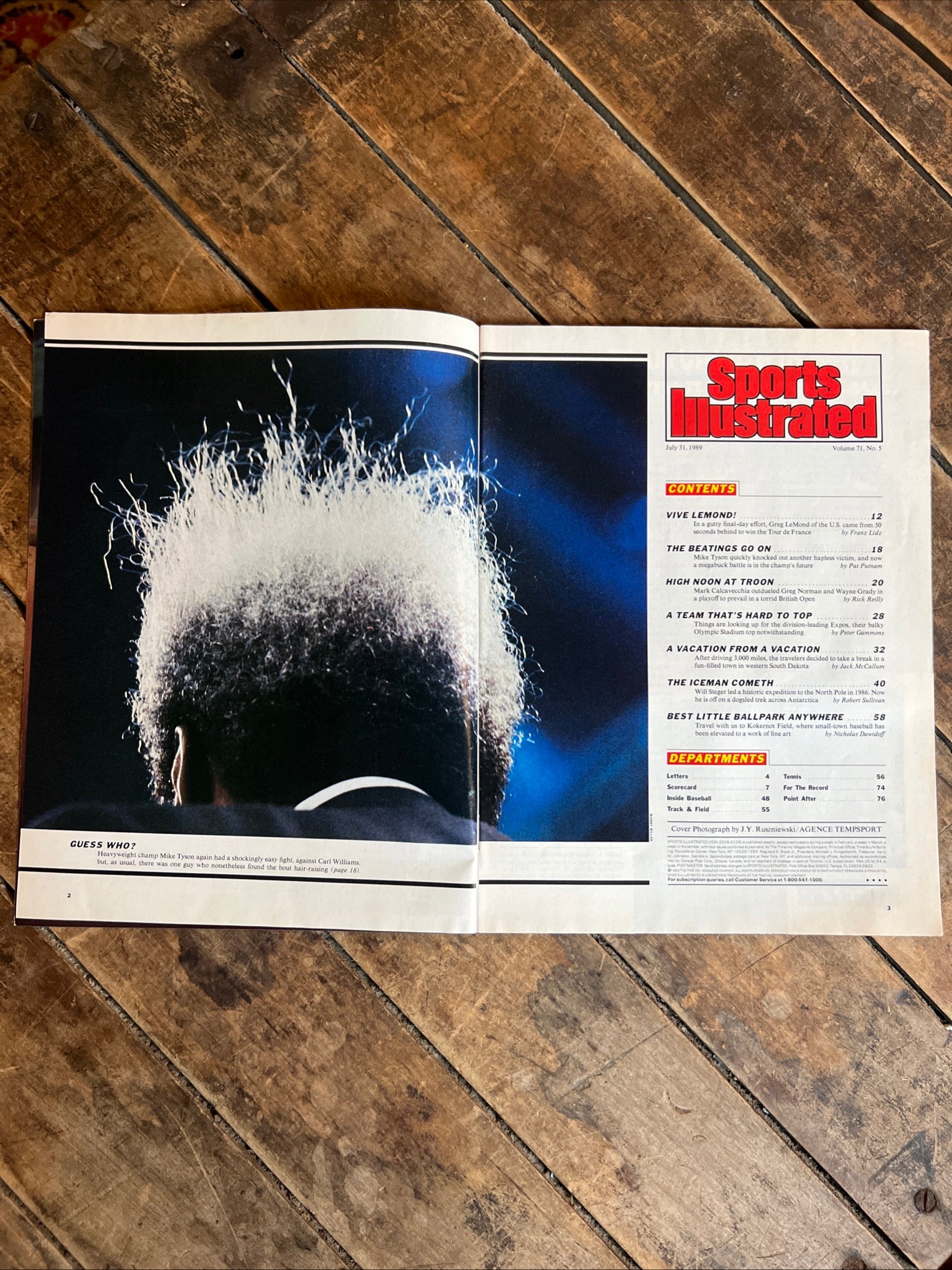 Sports Illustrated Magazine - July 31, 1989 ( Volume 71, No.5 ) - TOUR DE FORCE Greg LeMond