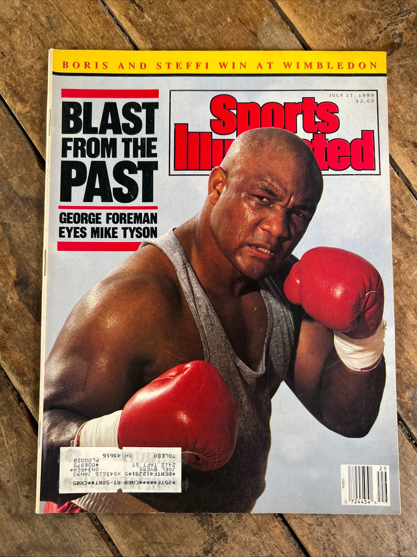 Sports Illustrated Magazine - July 17, 1989 ( volume 71, No. 3 ) - George Foreman Eyes Mike Tyson