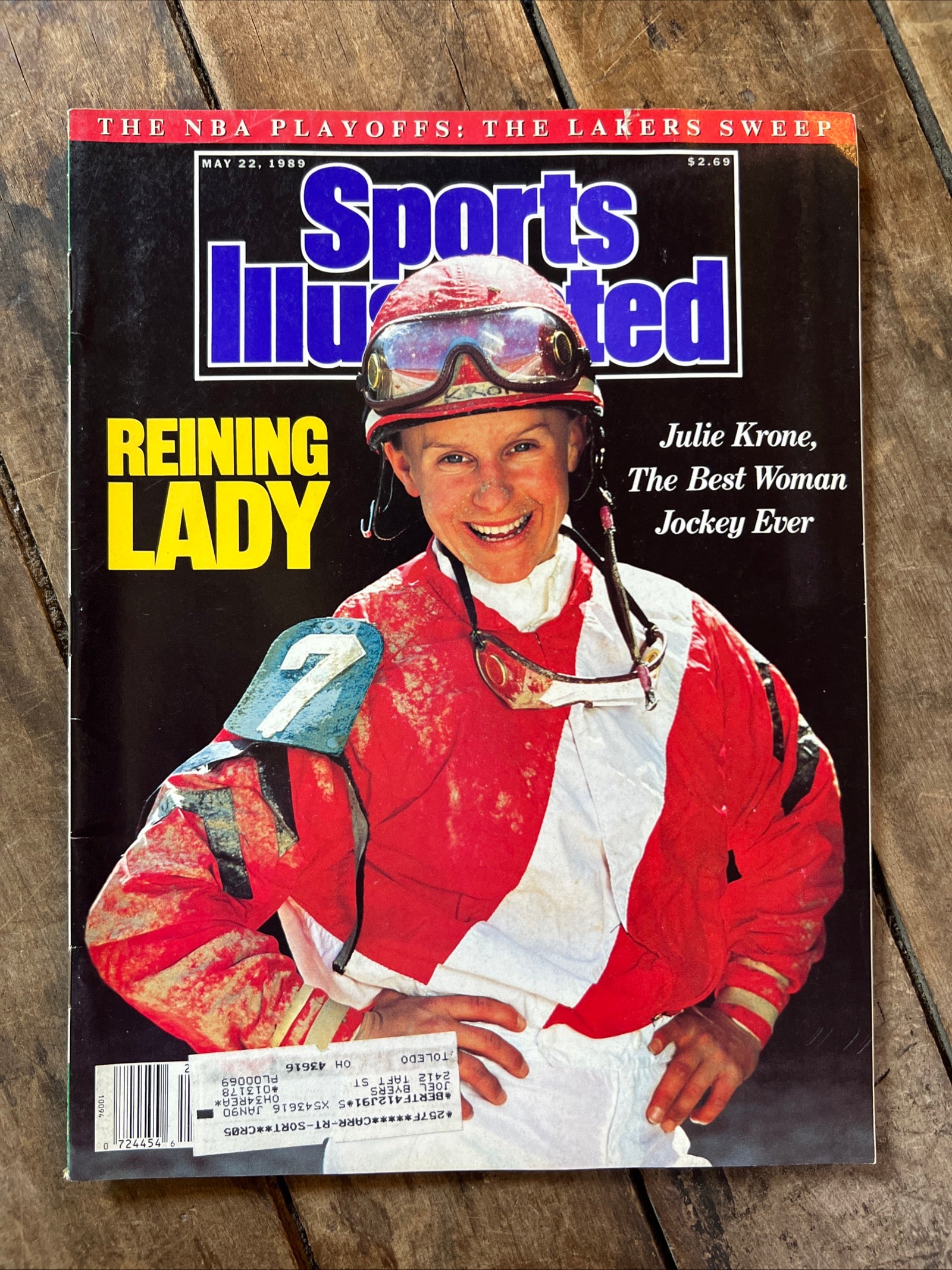 Sports Illustrated Magazine - May 1989 - Julie Krone The Best Woman Jockey Ever!