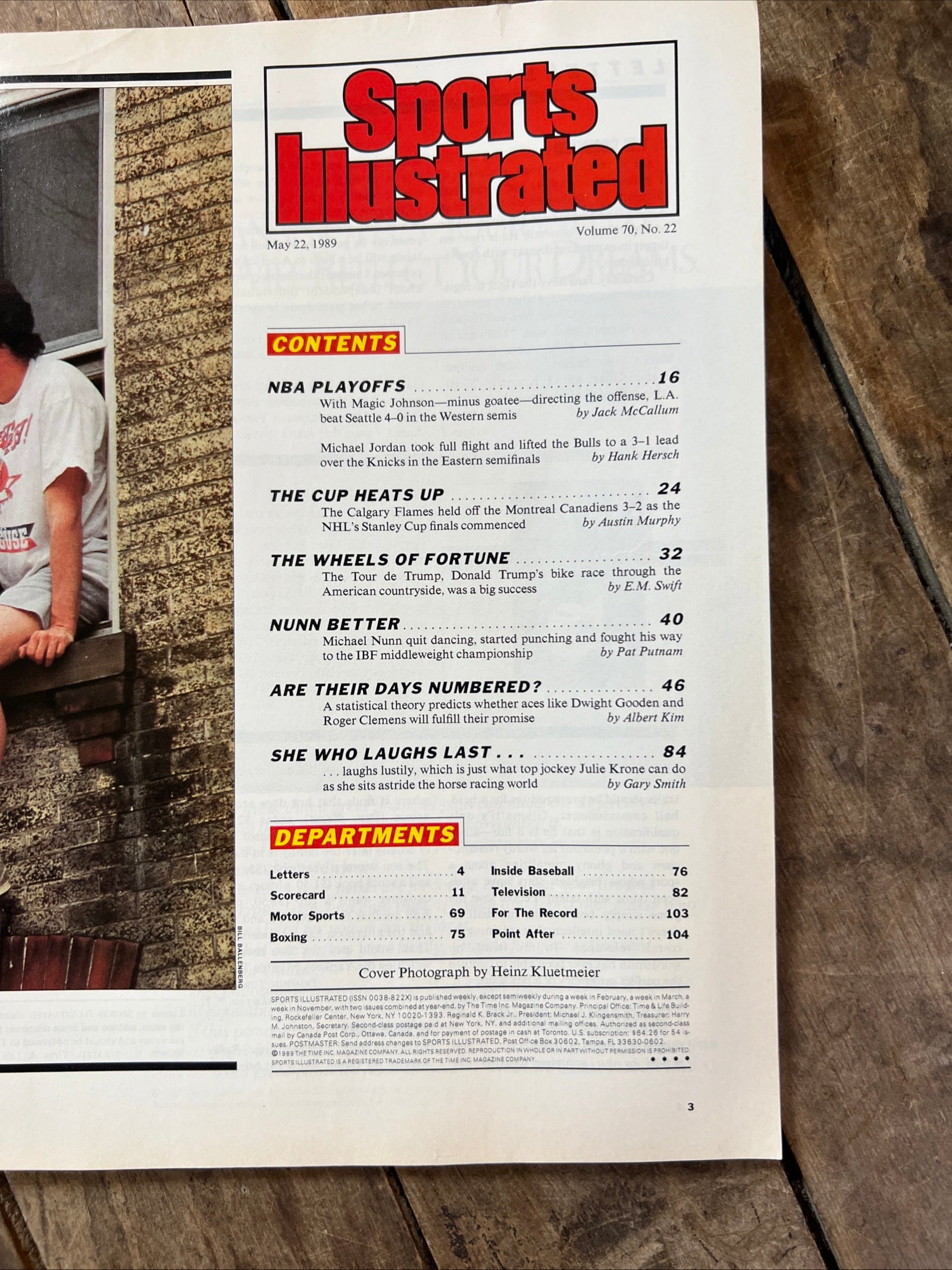 Sports Illustrated Magazine - May 1989 - Julie Krone The Best Woman Jockey Ever!