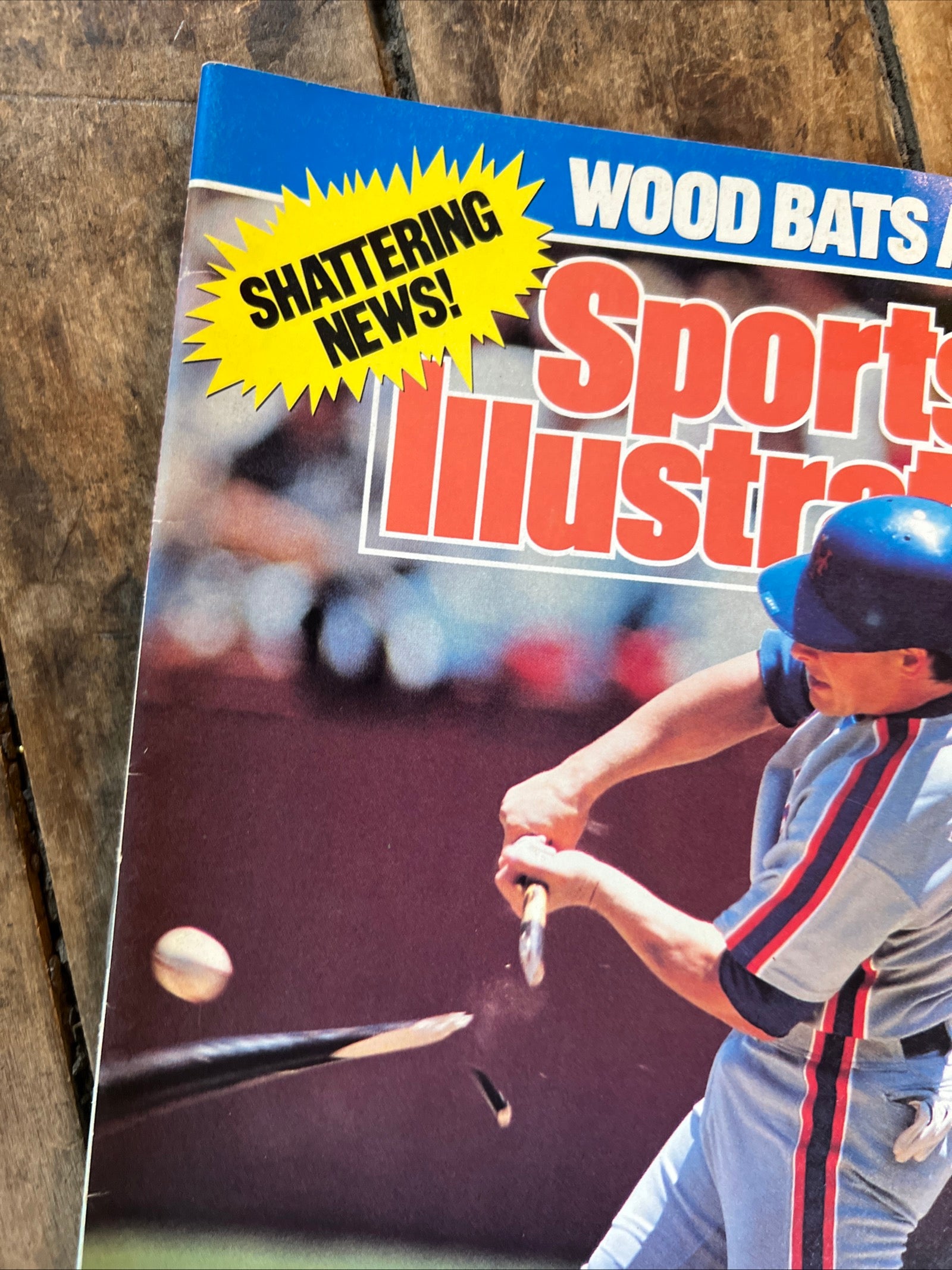 Sports Illustrated Magazine - July 1989 - MLB … Are Wood Bats Doomed ????