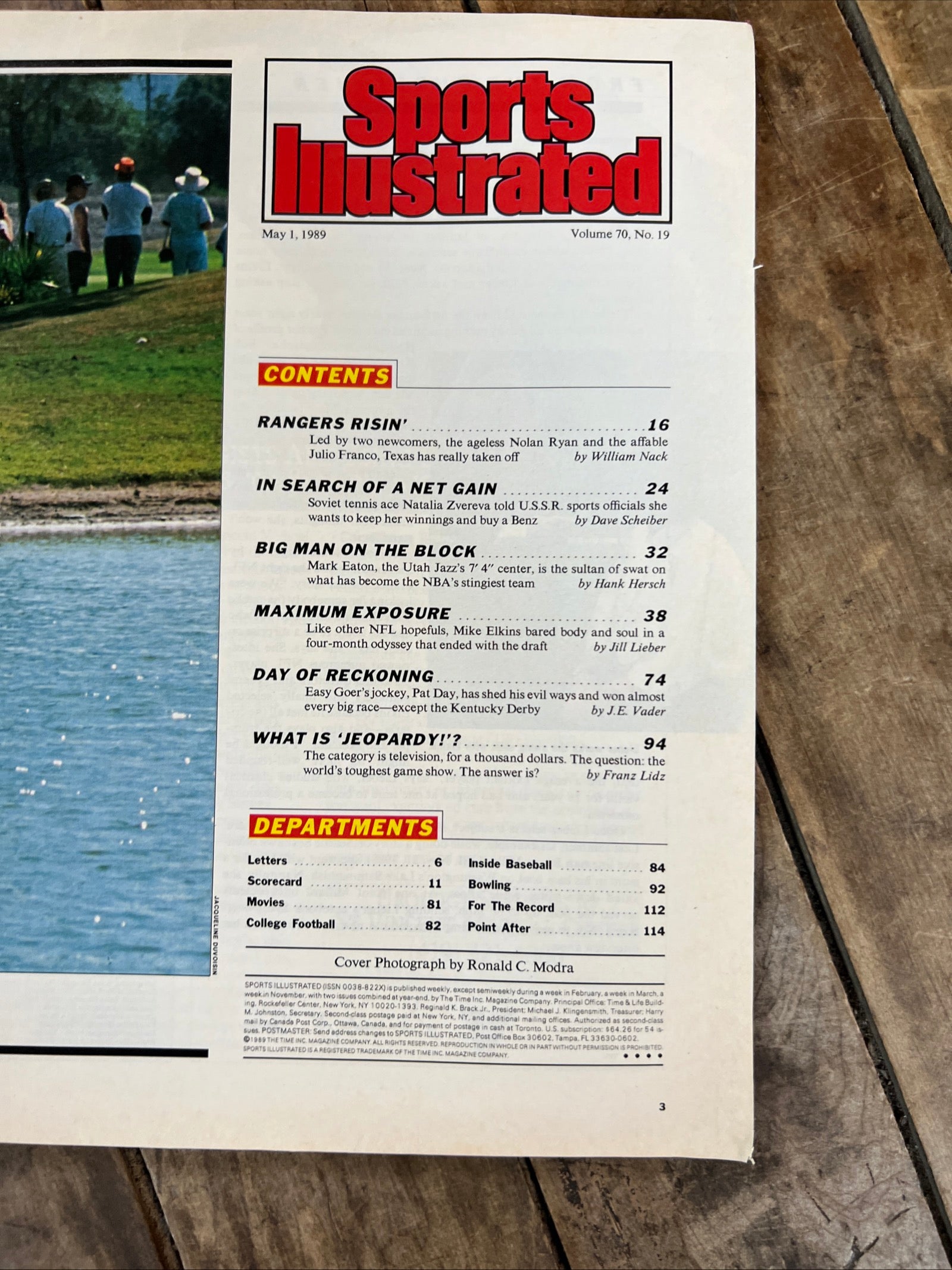 Sports Illustrated Magazine - May 1989 - MLB Texas Rangers NOLAN RYAN