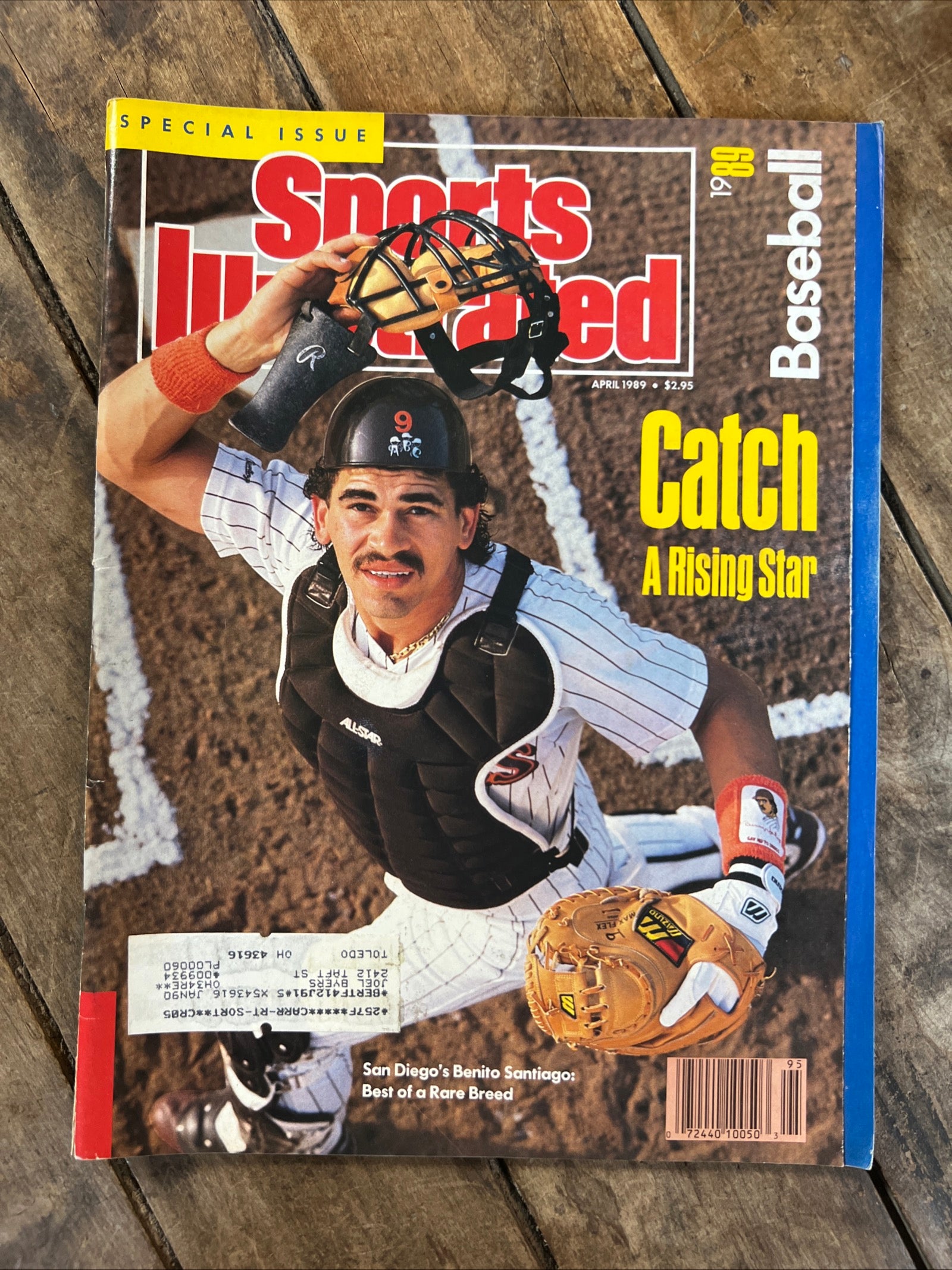 Sports Illustrated Magazine - May 1989 - MLB San Diego Padres - Benito Santiago