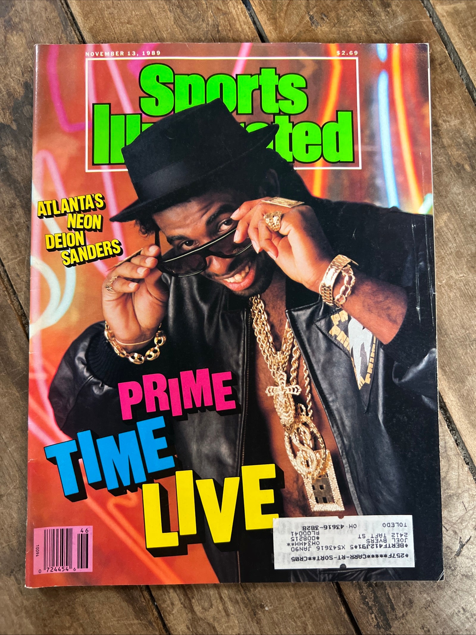 Sports Illustrated Magazine - November 1989 - PRIME TIME Dion Sanders