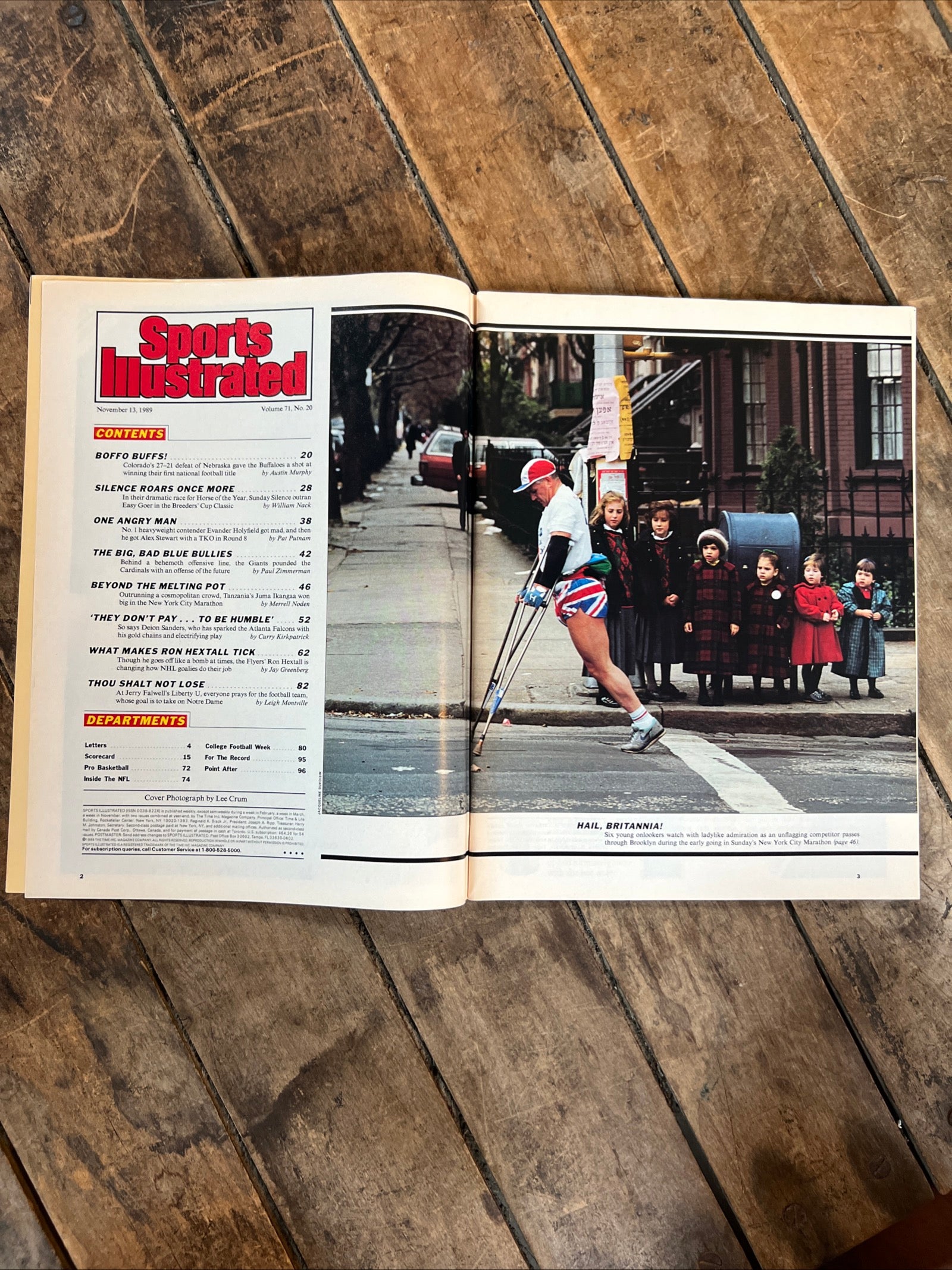 Sports Illustrated Magazine - November 1989 - PRIME TIME Dion Sanders