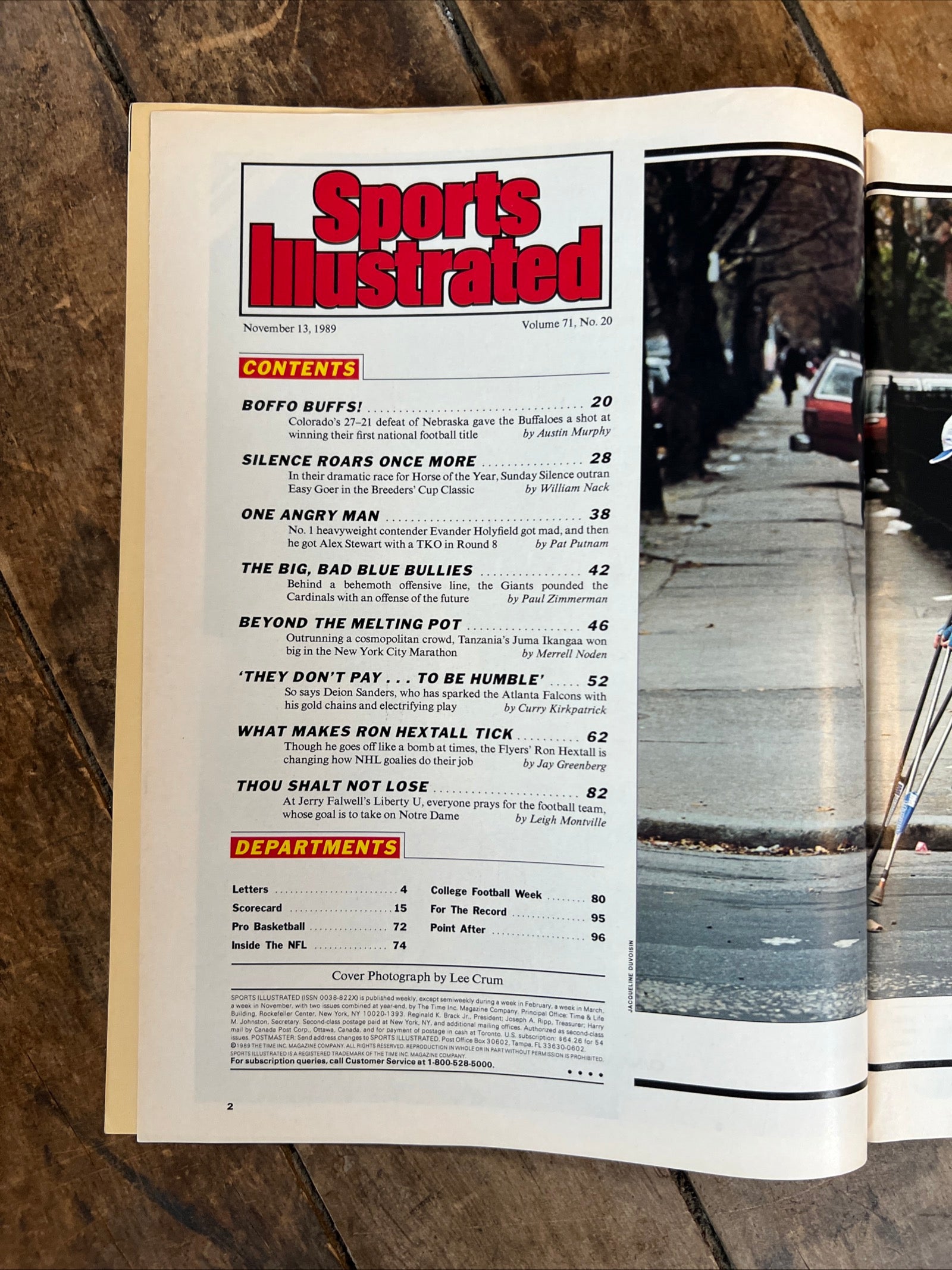Sports Illustrated Magazine - November 1989 - PRIME TIME Dion Sanders