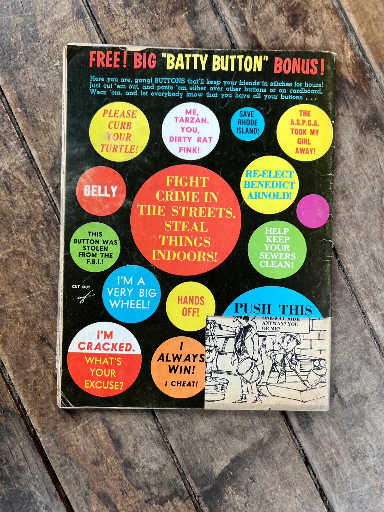 CRACKED Magazine - July 1967 Issue # 61 - Adult Humor & Comics - Ronald Reagan