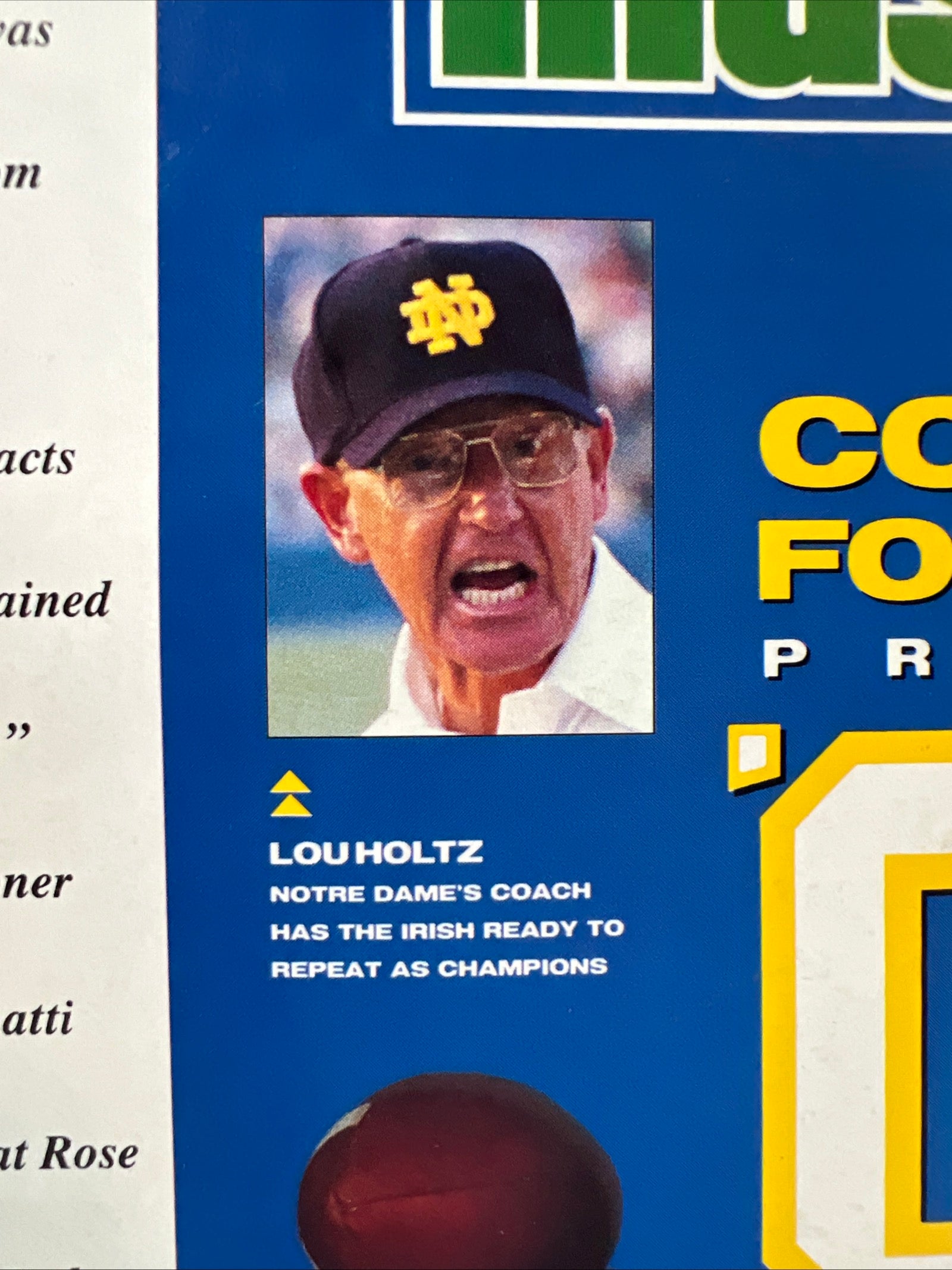 Sports Illustrated Magazine - December 1989 - College Football Preview 1989