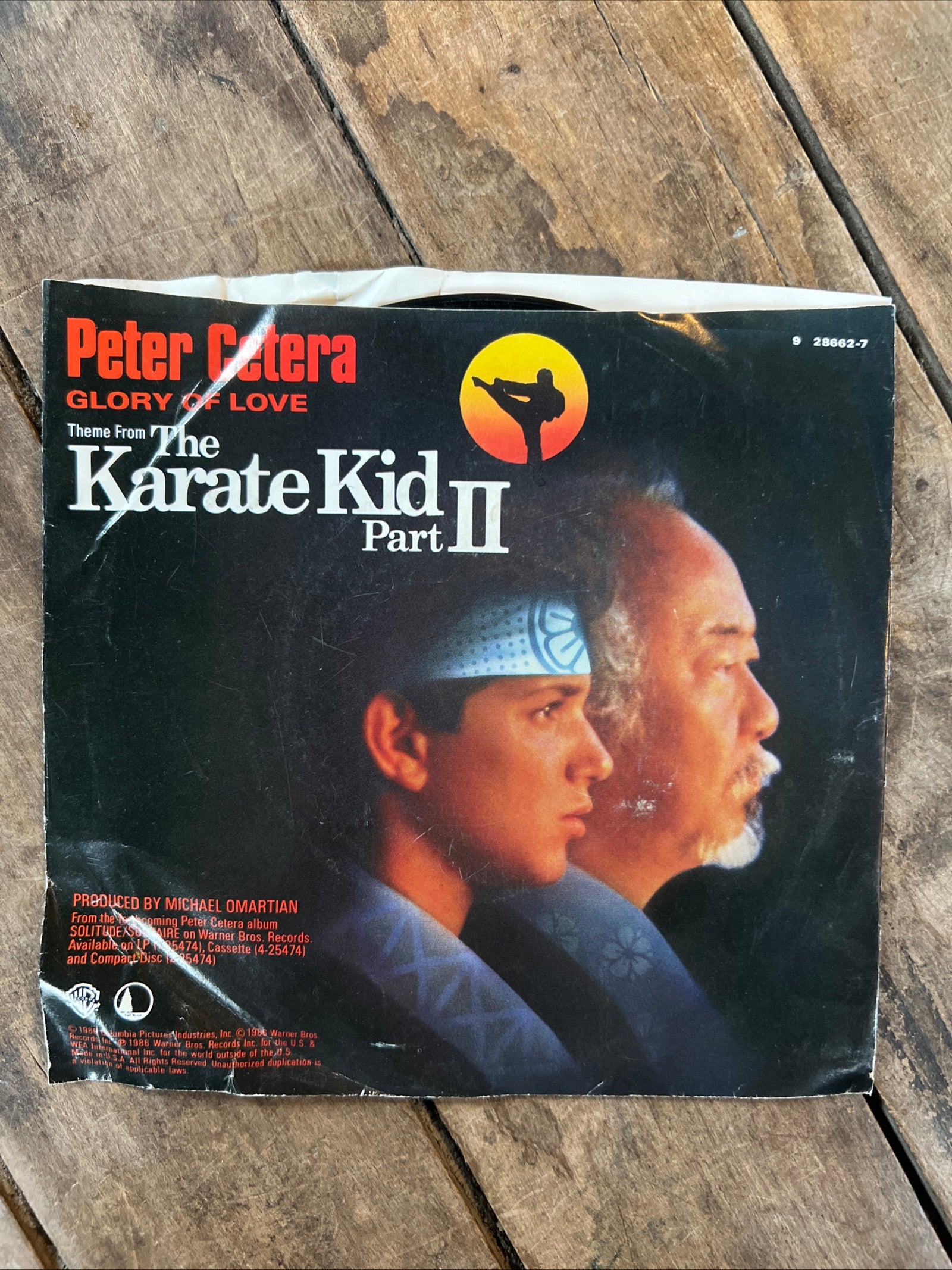 Peter Cetera - Glory Of Love - Karate Kid Part II - 1986 Warner Bros Records