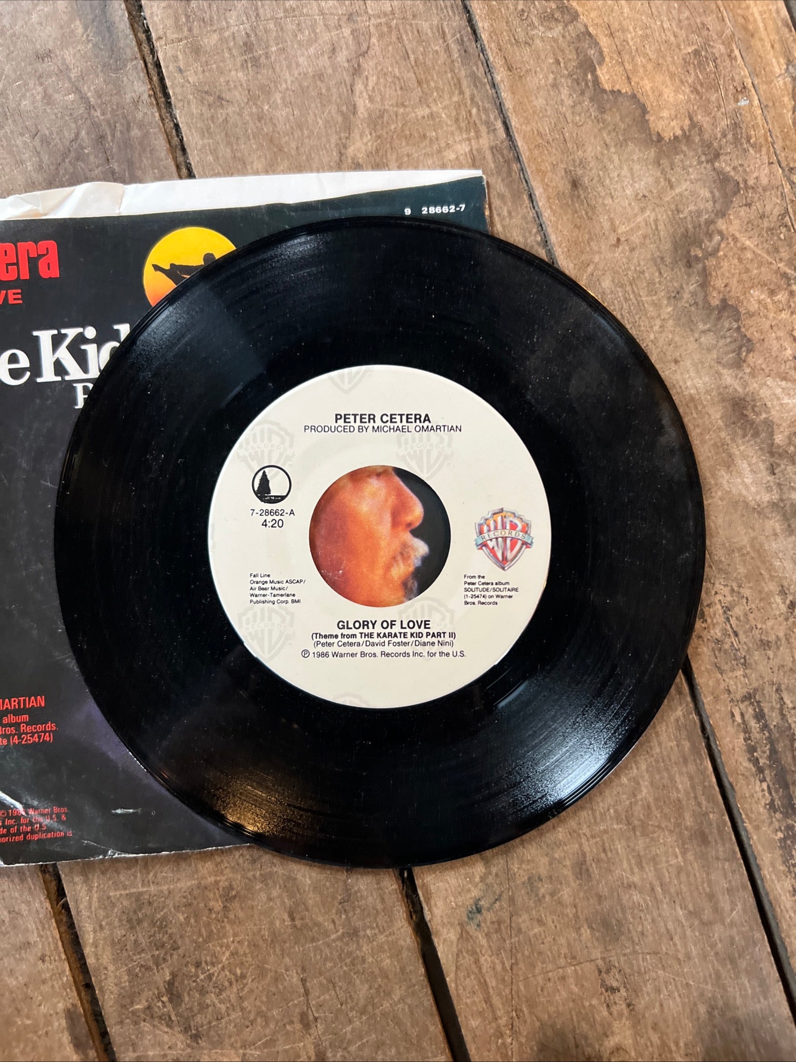 Peter Cetera - Glory Of Love - Karate Kid Part II - 1986 Warner Bros Records