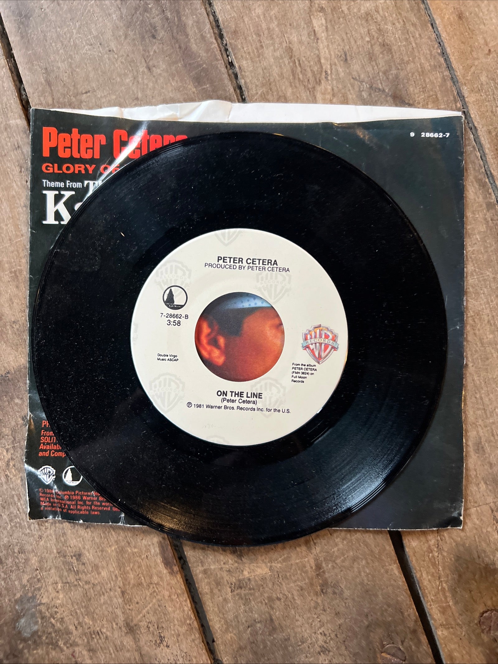 Peter Cetera - Glory Of Love - Karate Kid Part II - 1986 Warner Bros Records