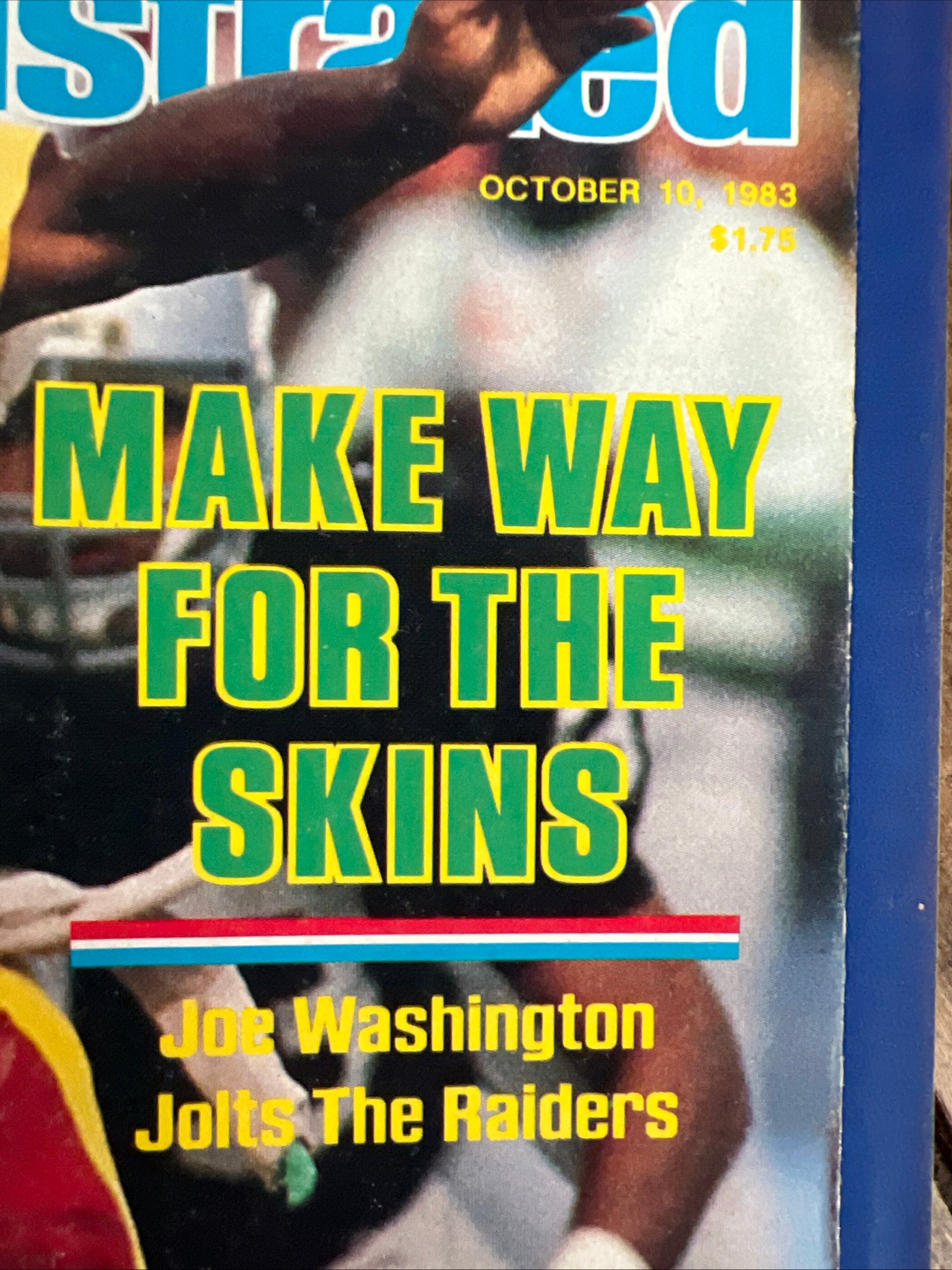 Sports Illustrated Magazine - October 1983 - NFL Redskins - Joe Washington