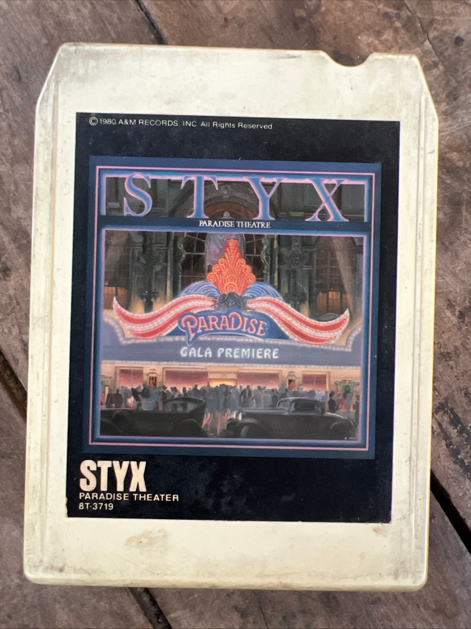 STYX - Paradise Theatre - 1981 A&M Records 8-Track Tape
