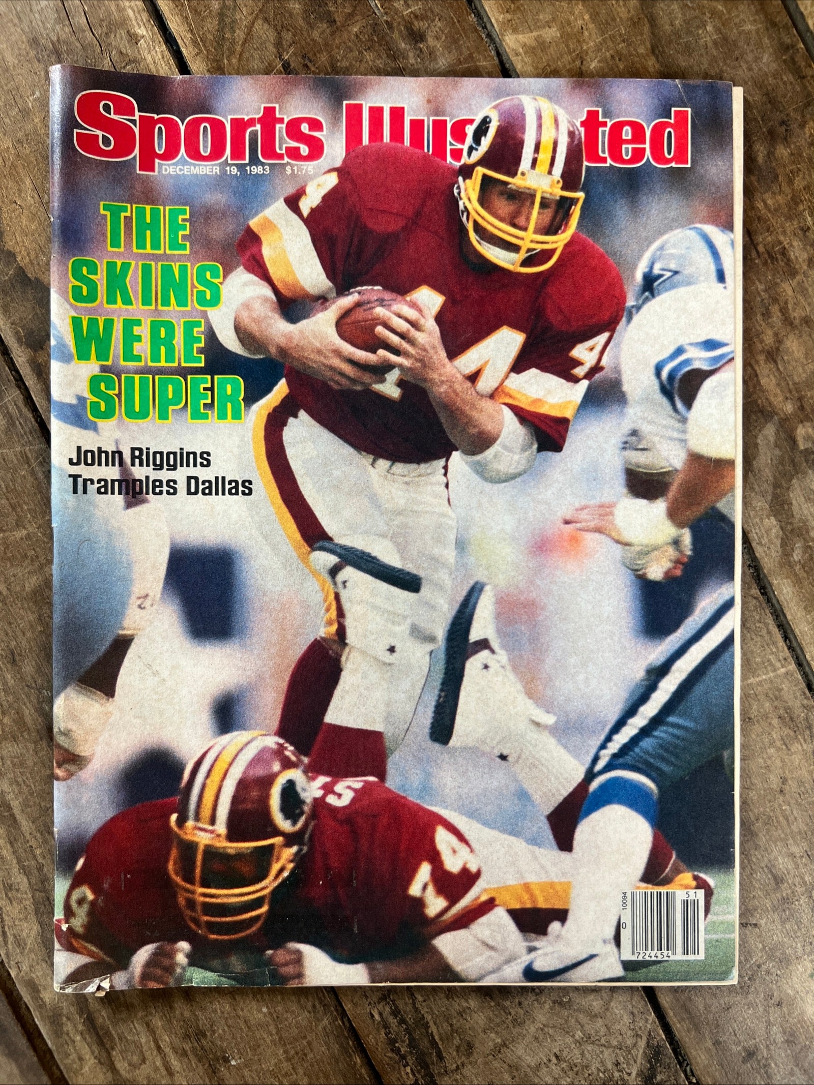 Sports Illustrated Magazine - December 1983 - NFL Redskins - John Riggins